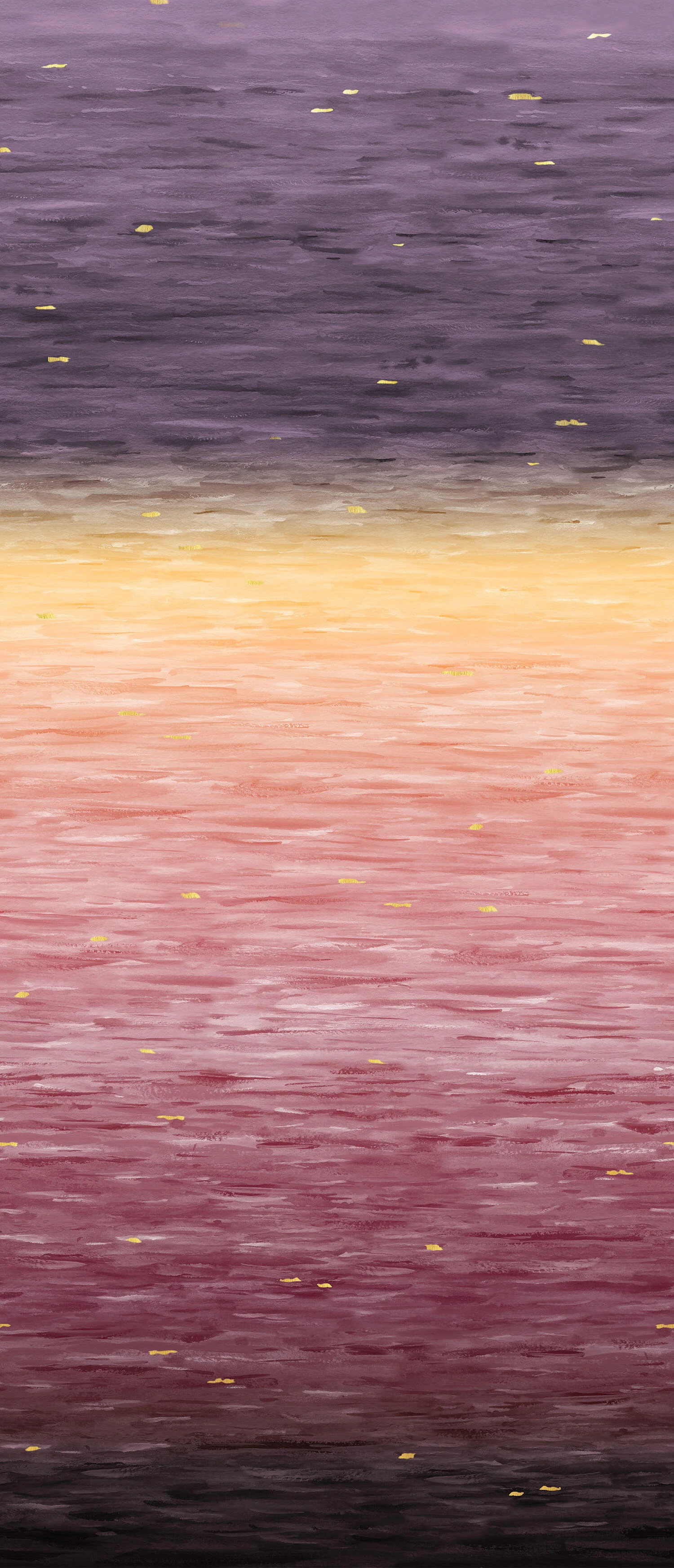 Go with the Flow - Watercolor Ombre Pansy 108" Wide Backing - Image 2