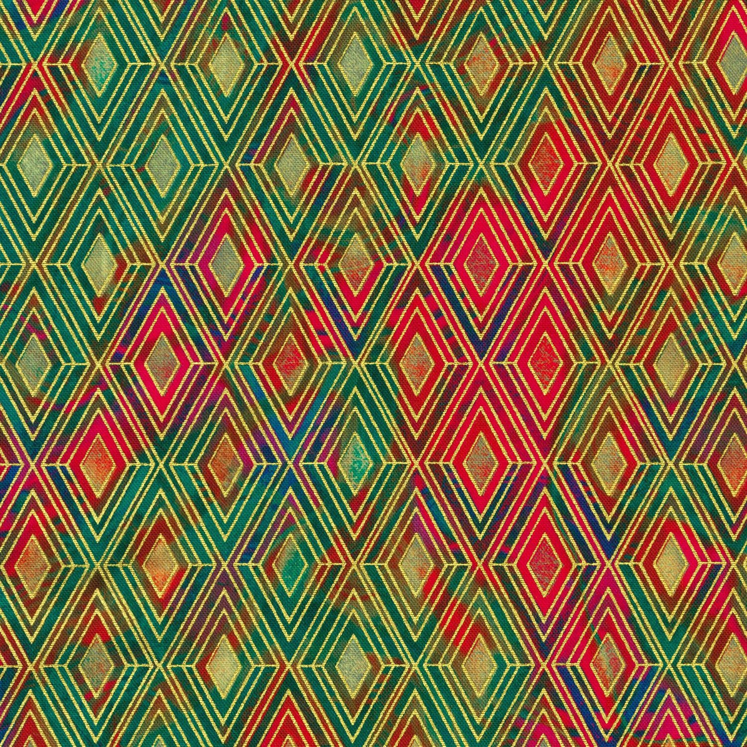 Golden Vibes - Diamond Jewel Yardage