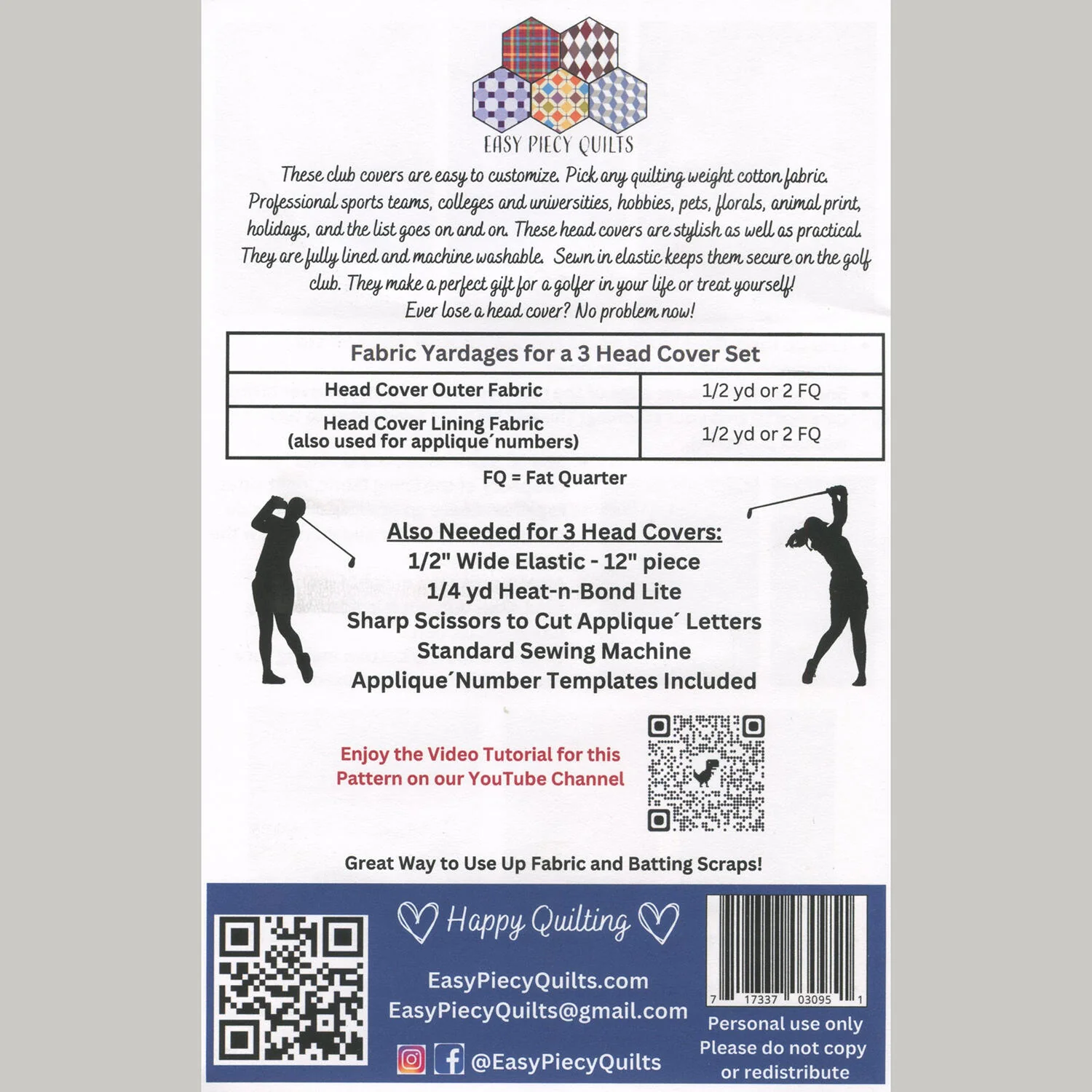 Golf Head Cover Pattern - Image 2