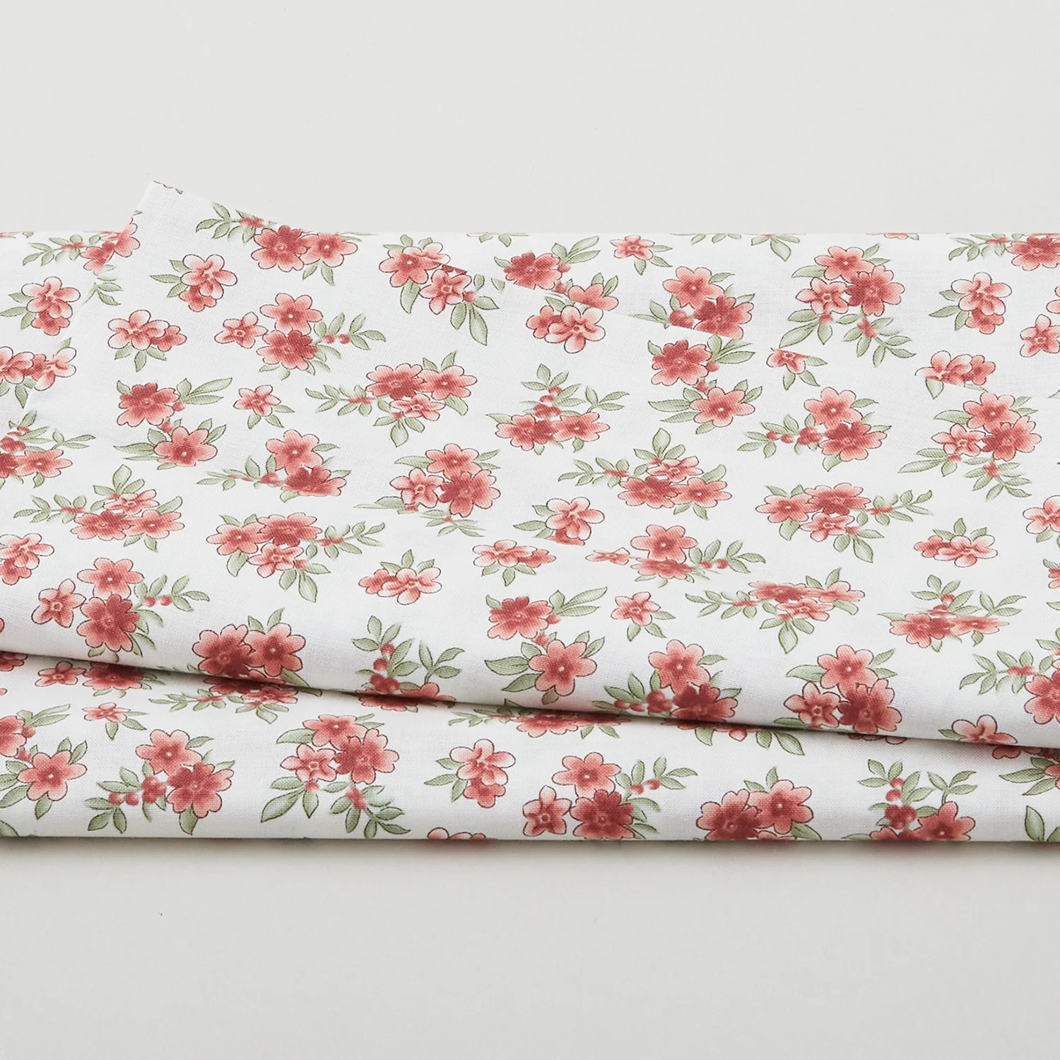 Graceful - Floral Bunch Cream/Terra Cotta 2 Yard Cut