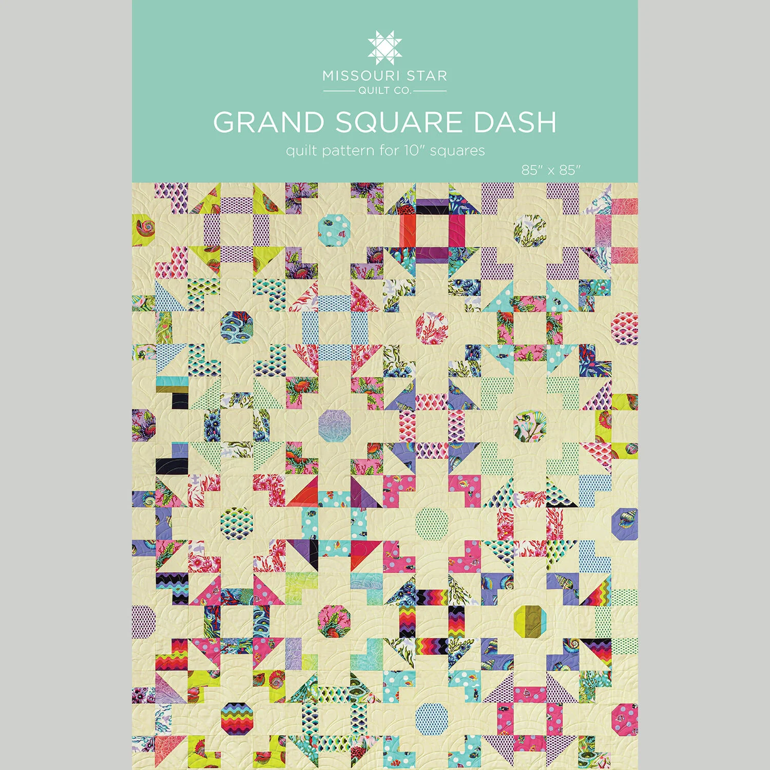 Grand Square Dash Quilt Pattern by Missouri Star