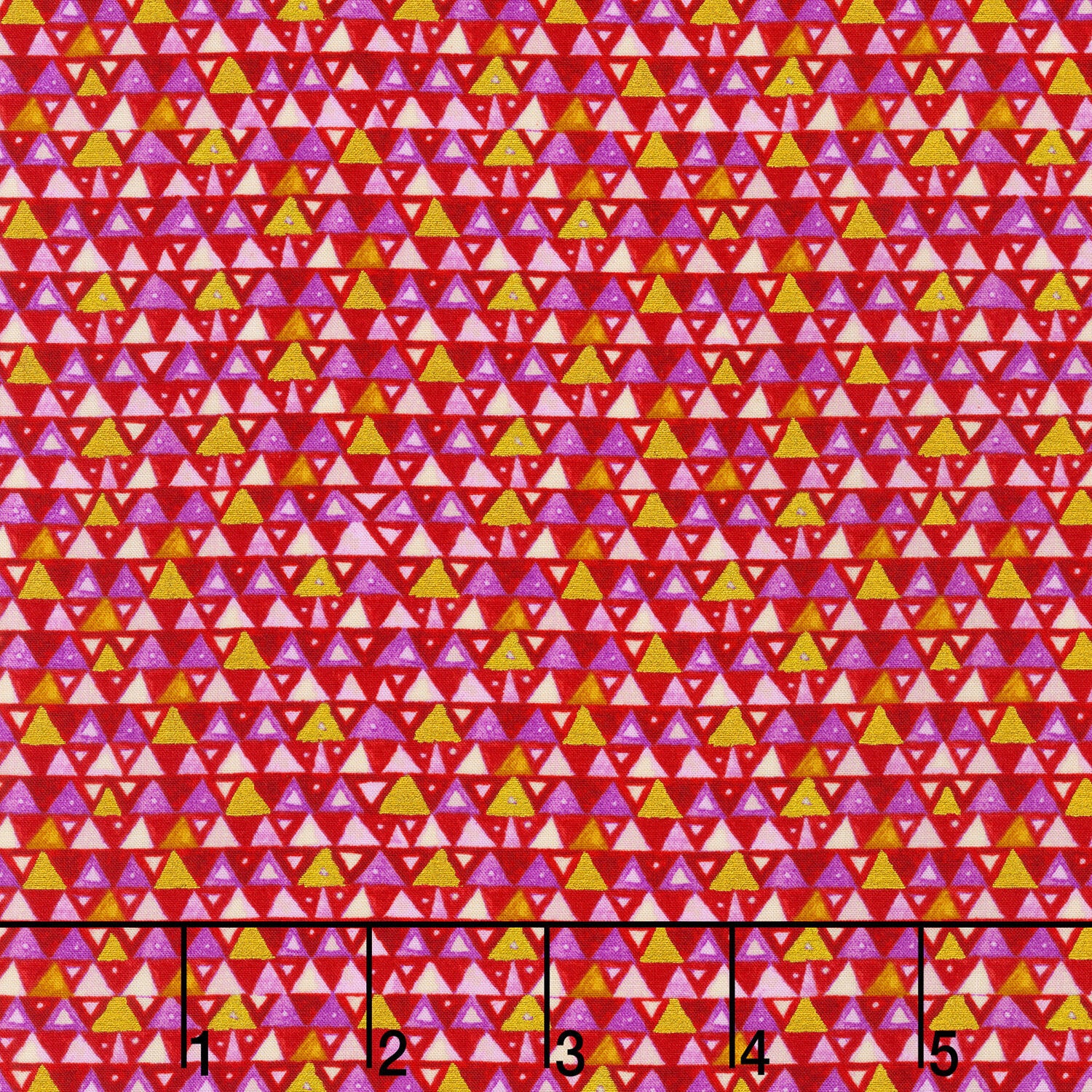 Gustav Klimt - Triangles Rose Yardage