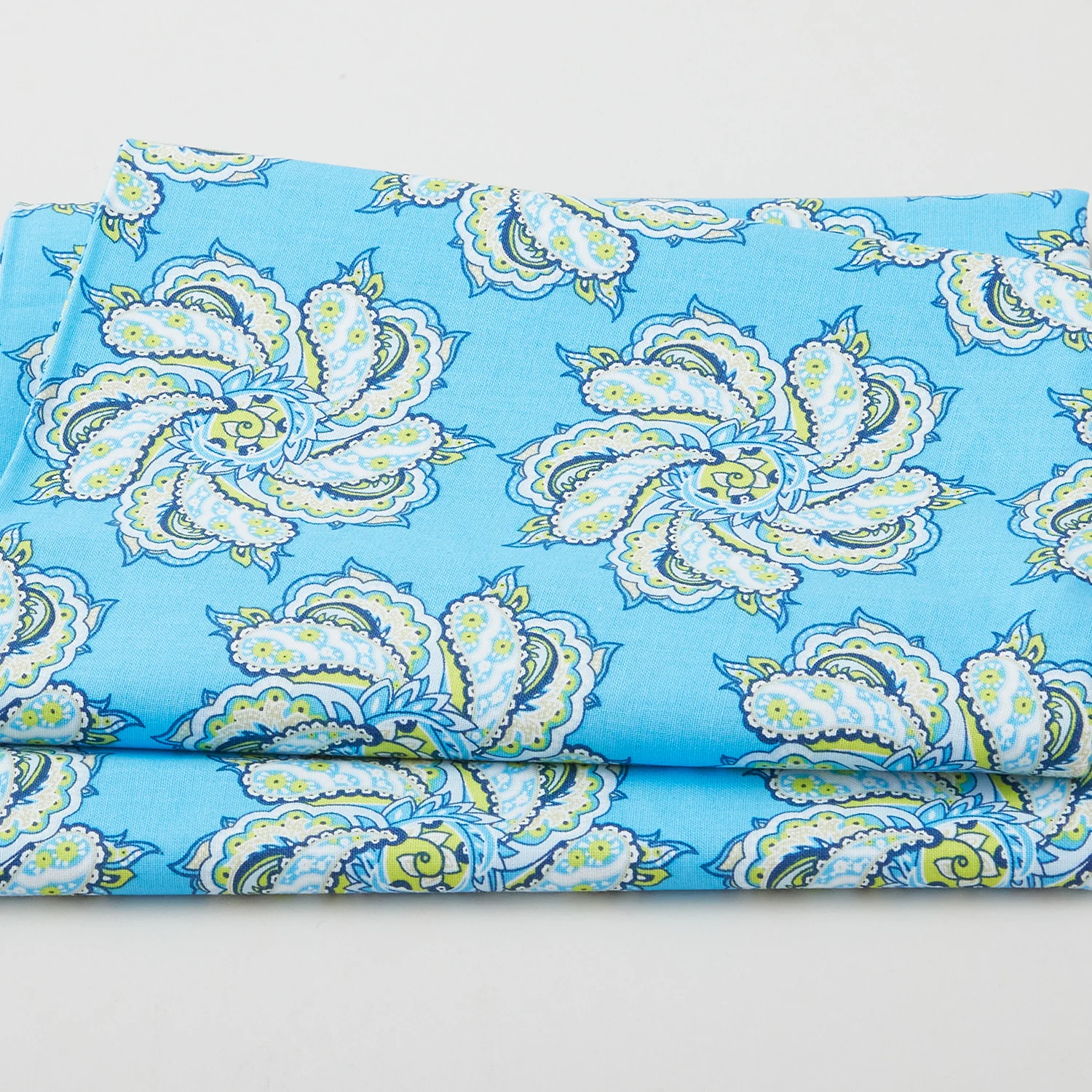 Hadleigh Favorites - Paisley Floral Turquoise 2 Yard Cut