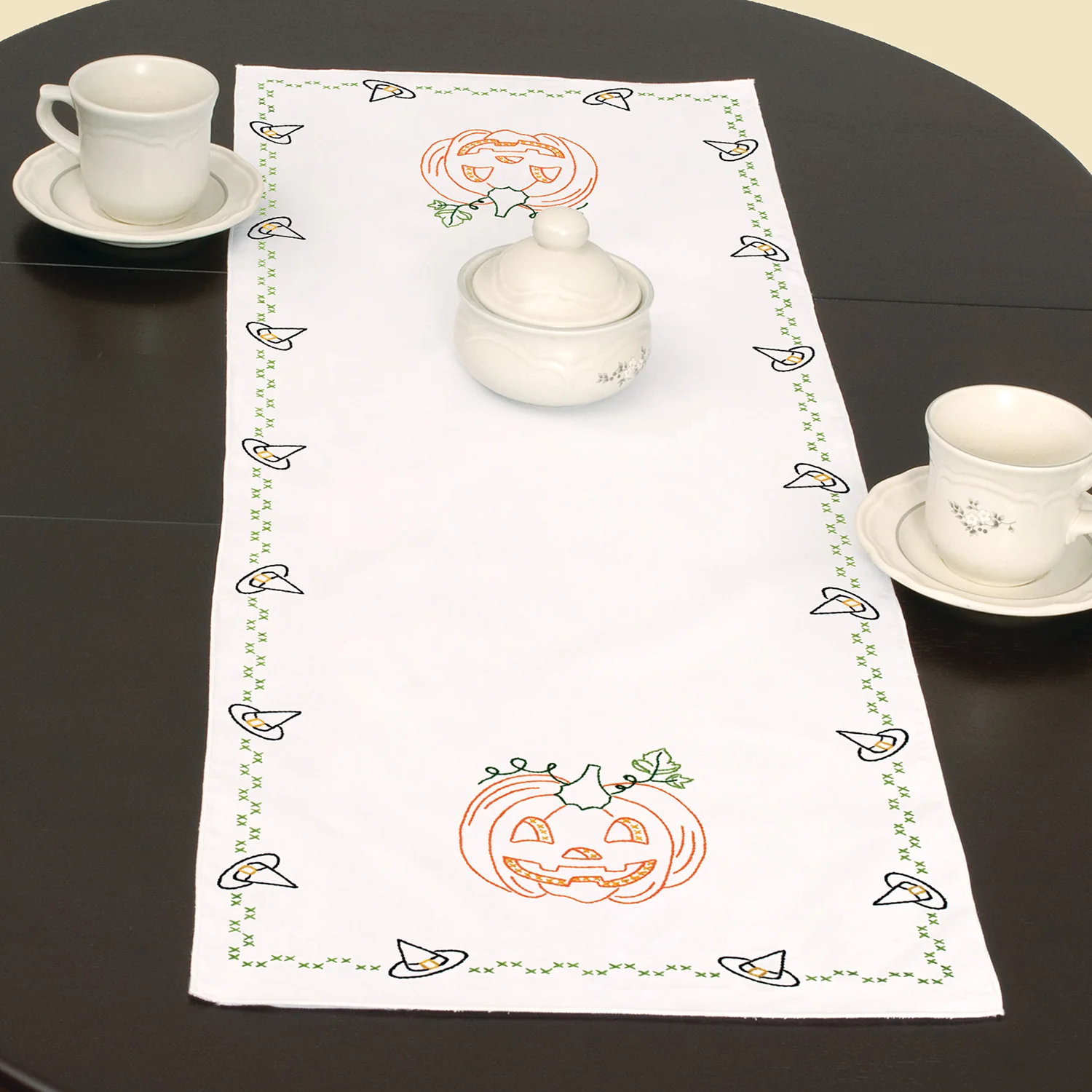 Halloween Embroidery Table Runner Kit