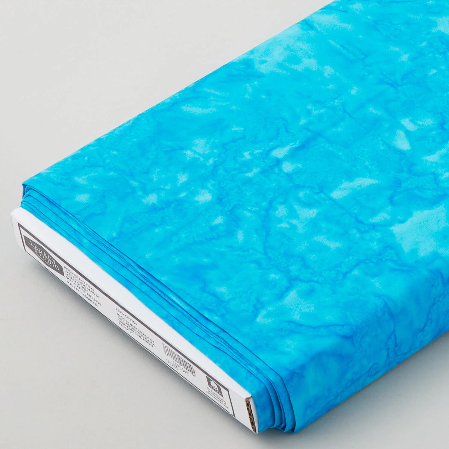 Hand Dyed Batiks - Turquoise 8 Yard Bolt