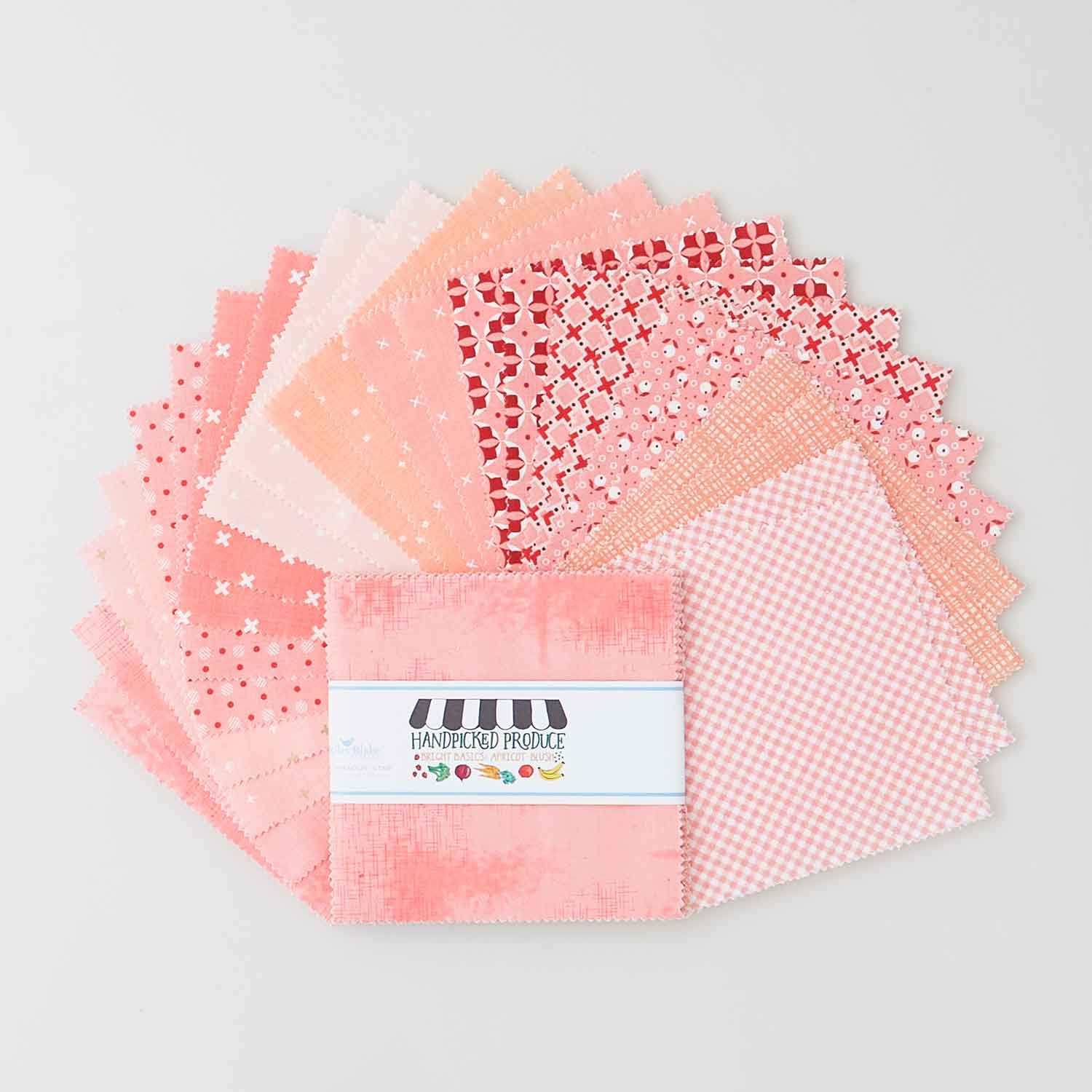 Handpicked Produce - Bright Basics Apricot Blush 5" Stackers 24 pcs.