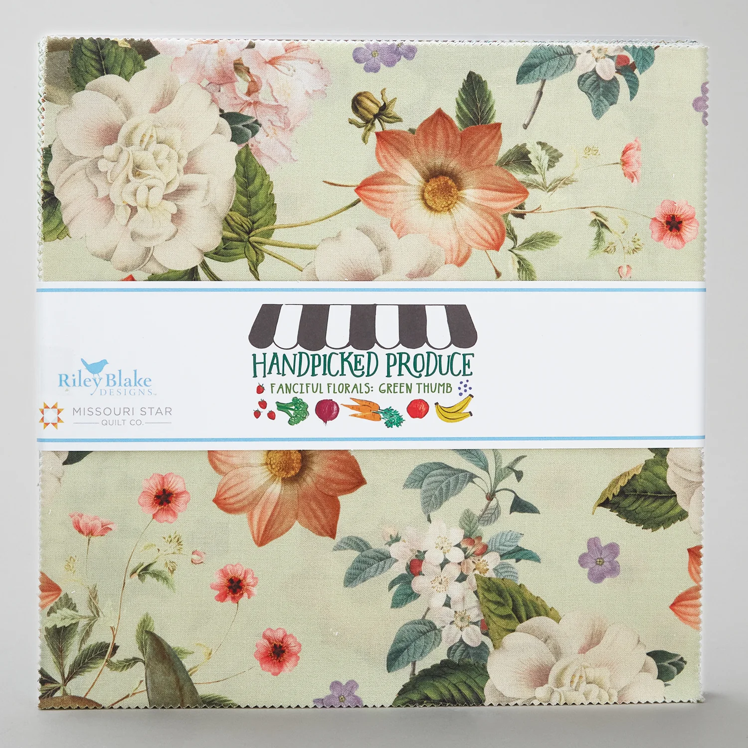 Handpicked Produce - Fanciful Florals Green Thumb 10" Stackers 24 pcs. - Image 2