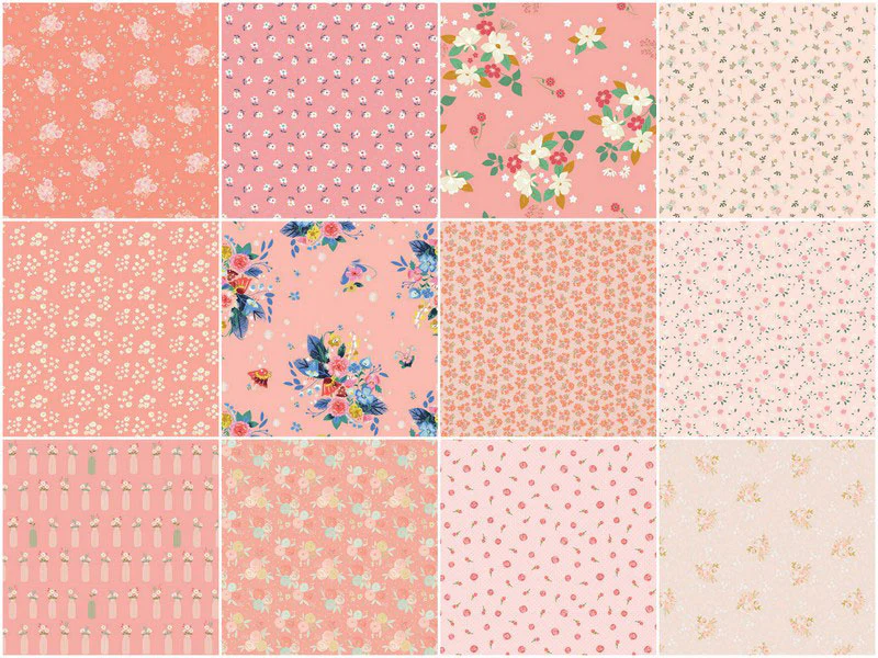 Handpicked Produce - Fanciful Florals Peach Pie 10" Stackers 24 pcs. - Image 3