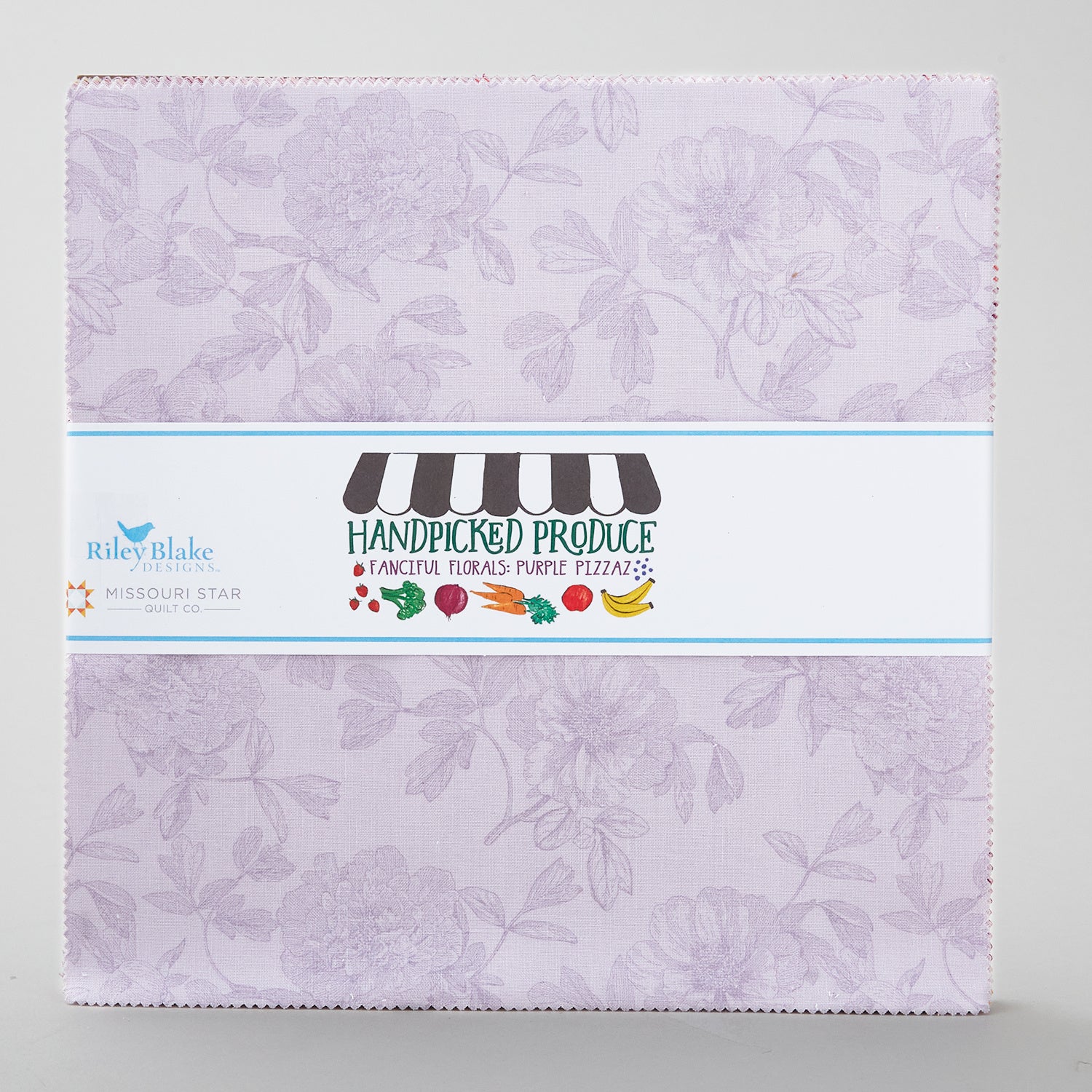 Handpicked Produce - Fanciful Florals Purple Pizazz 10" Stackers 24 pcs. - Image 2
