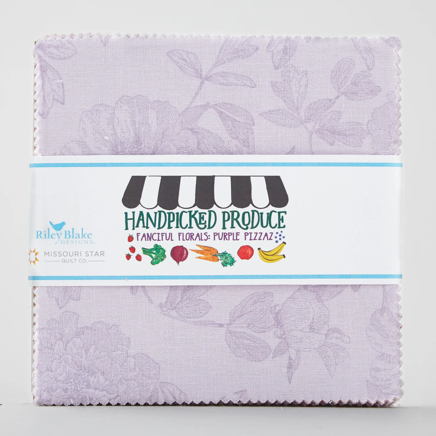 Handpicked Produce - Fanciful Florals Purple Pizazz 5" Stackers 24 pcs. - Image 2