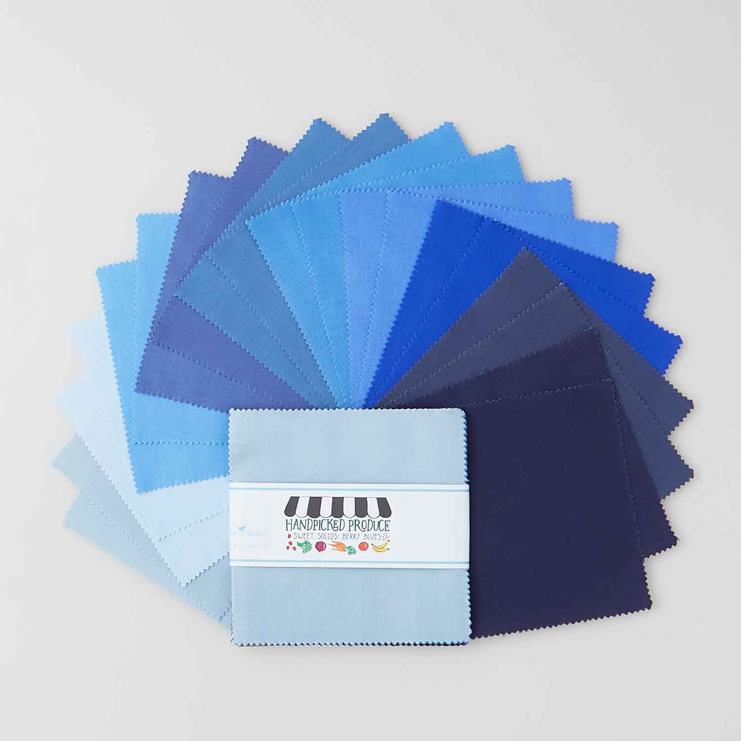 Handpicked Produce - Sweet Solids Berry Blues 5" Stackers 20 pcs.