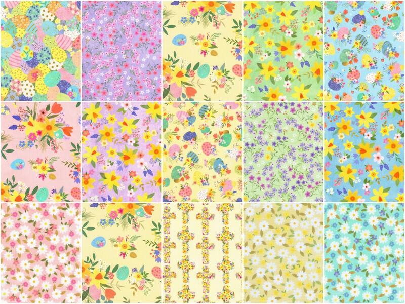 Happy Easter Fat Quarter Bundle - Image 3