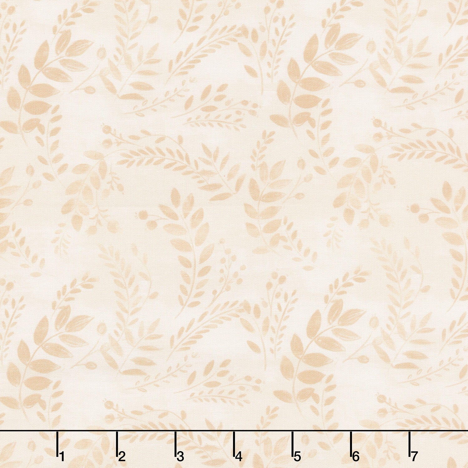 Harvest Delight - Tonal Leaves Cream Yardage