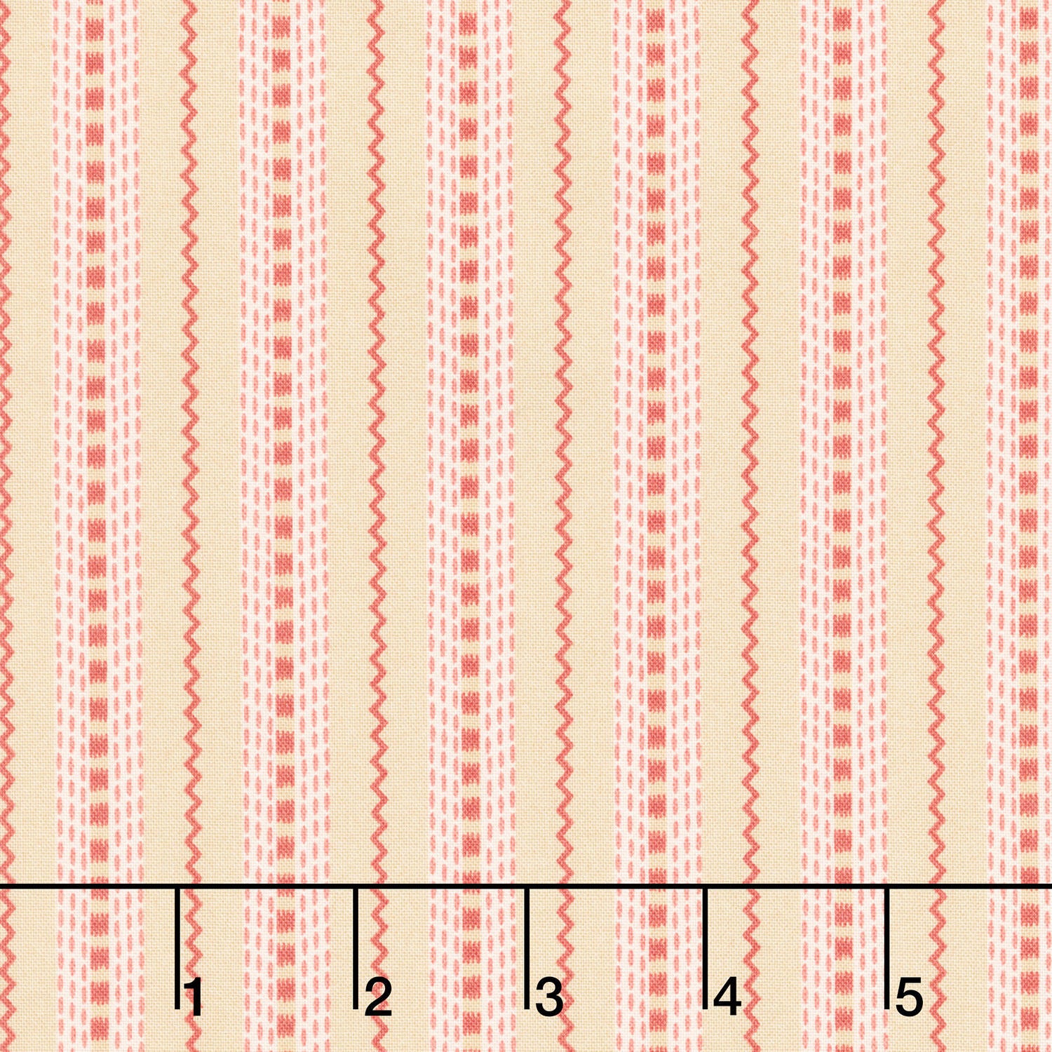 Hearth and Home - Printed Ticking Tan Yardage