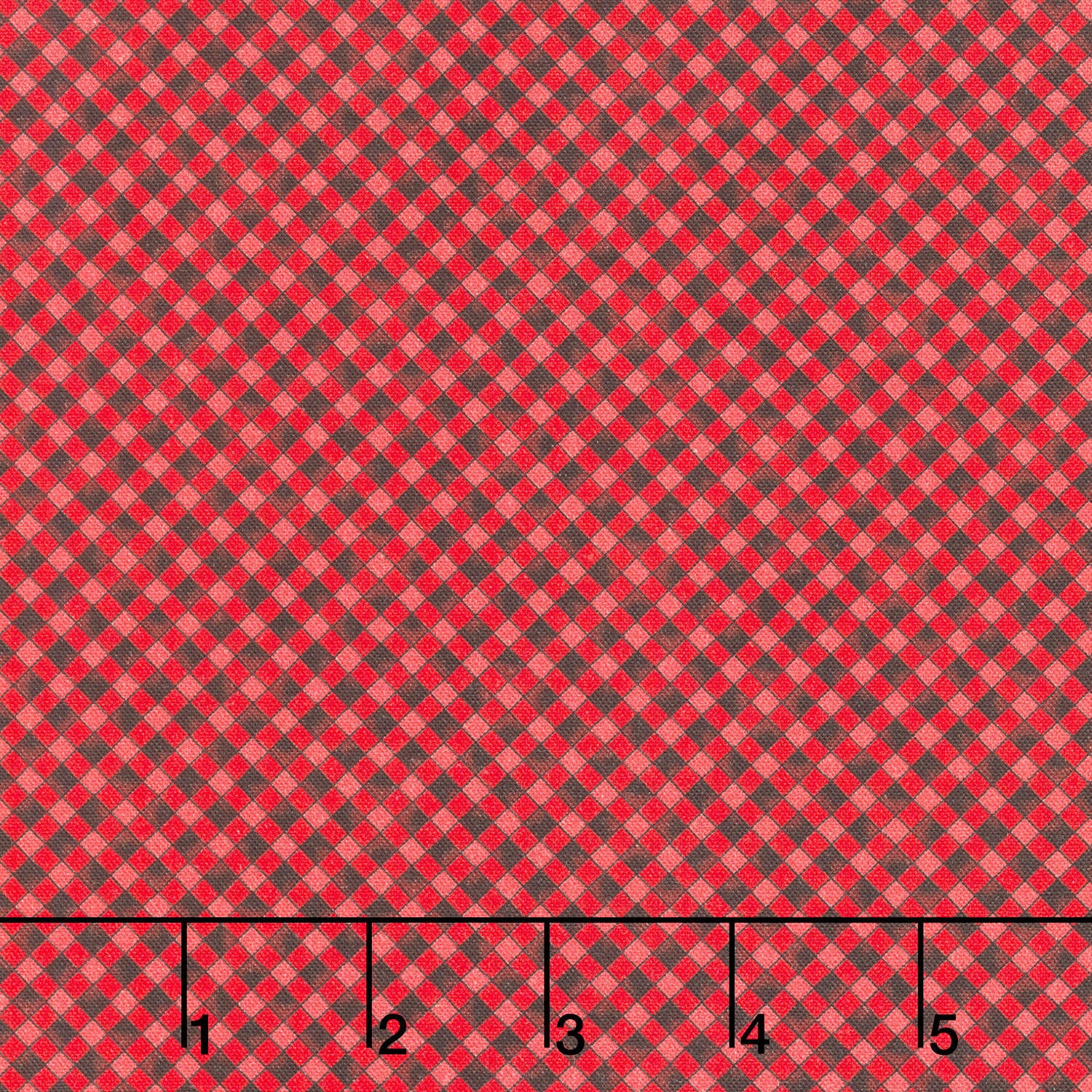 Highland Glen - Gingham Red Black Yardage