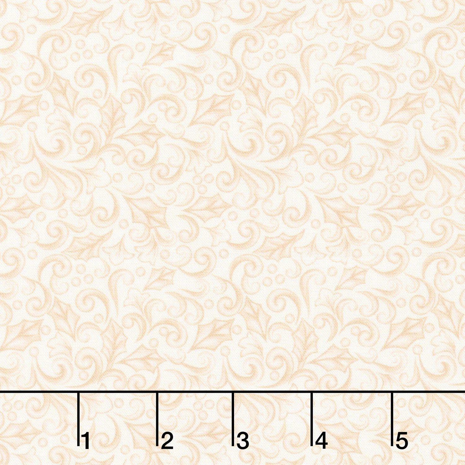Highland Glen - Winter Scroll Cream Yardage