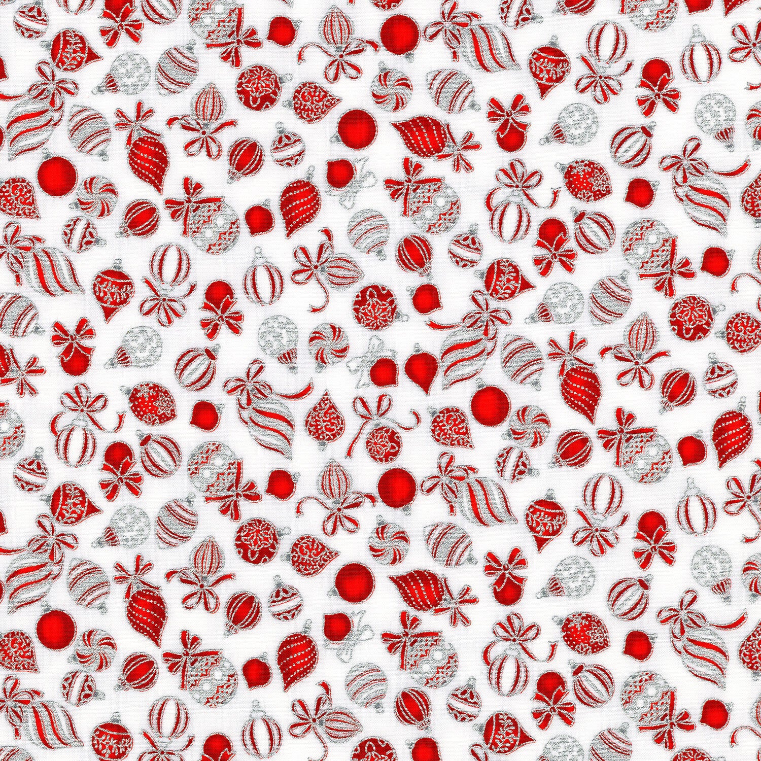 Holiday Charms - Ornaments Scarlet Yardage