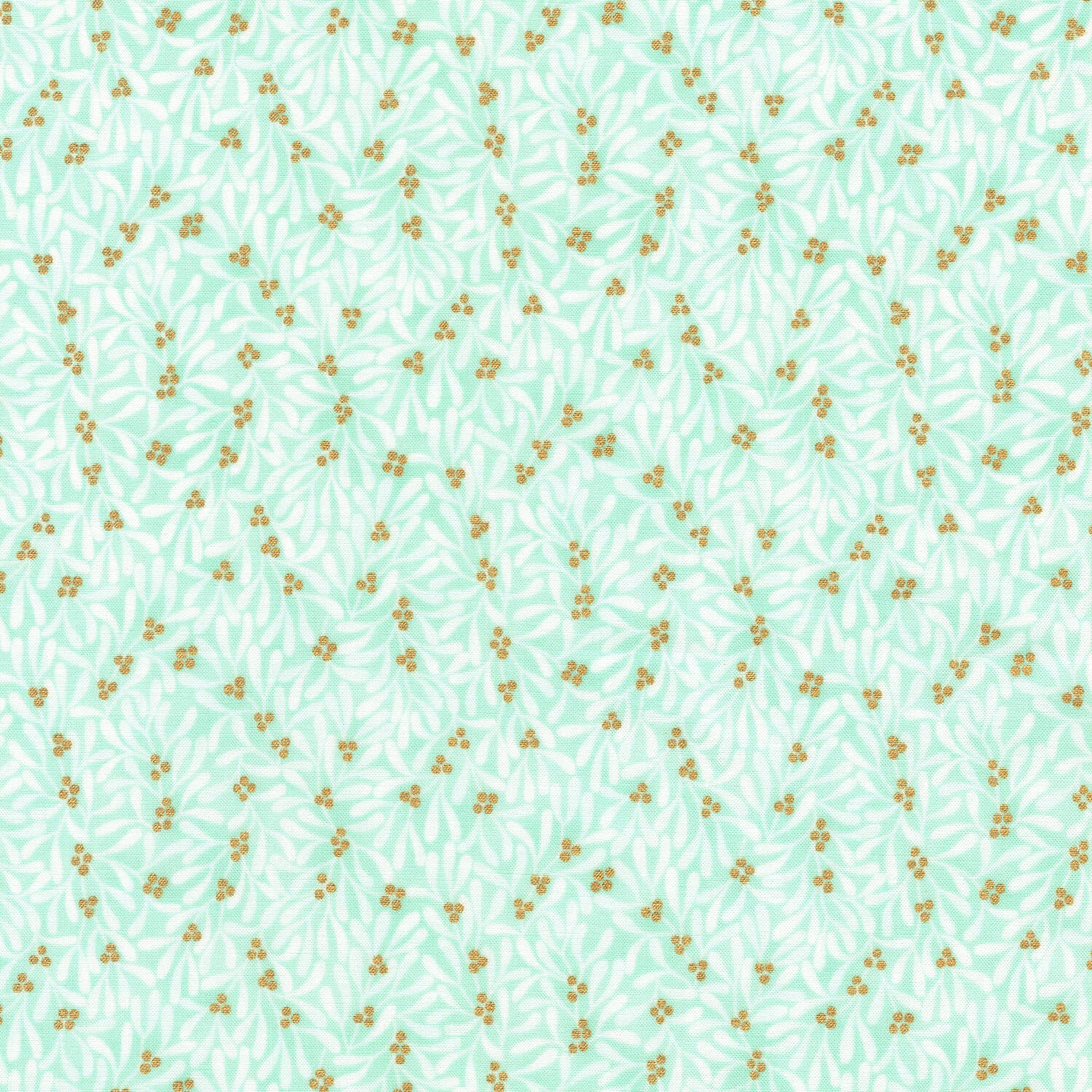 Holiday Flourish - Festive Finery Sprig Mint Yardage