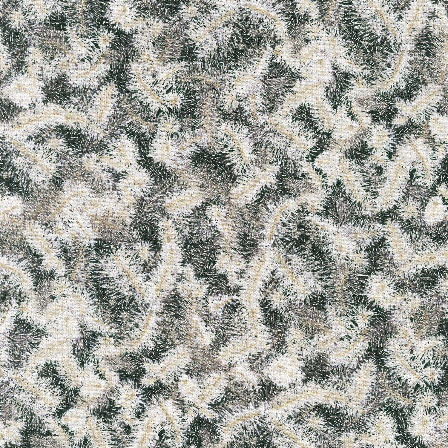 Holiday Flourish-Snow Flower - Branches Frost Yardage