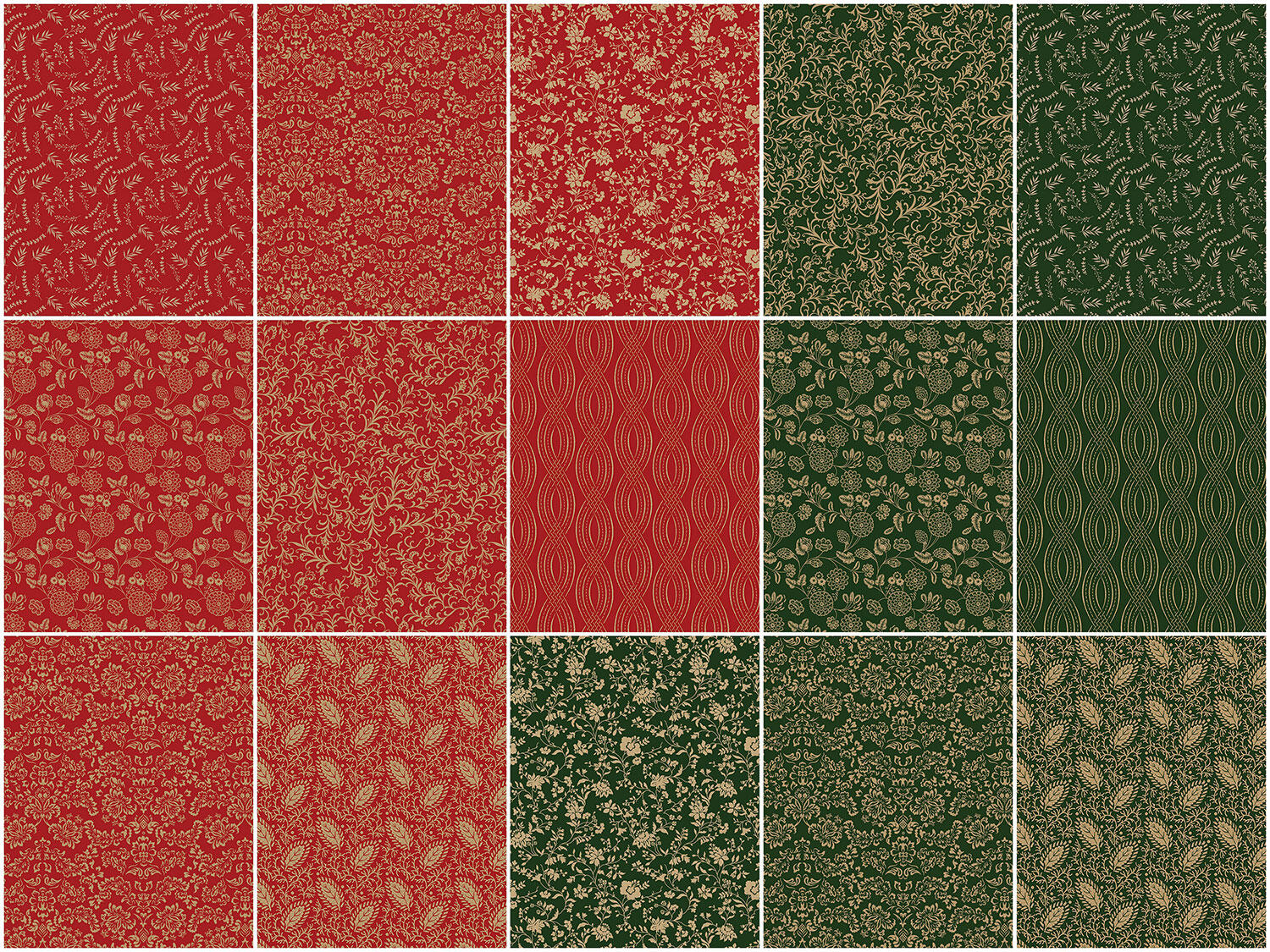 Holiday Keepsakes Metallic Fat Quarter Bundle - 14 Piece - Image 2