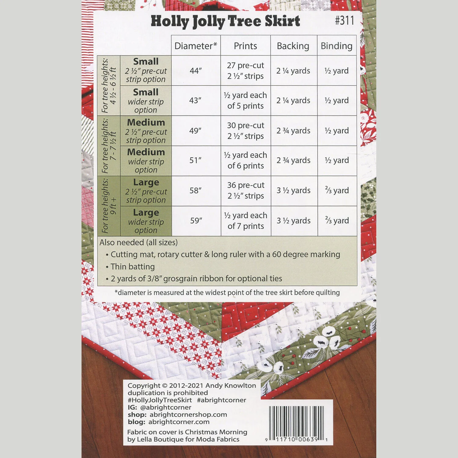 Holly Jolly Tree Skirt Pattern - Image 2