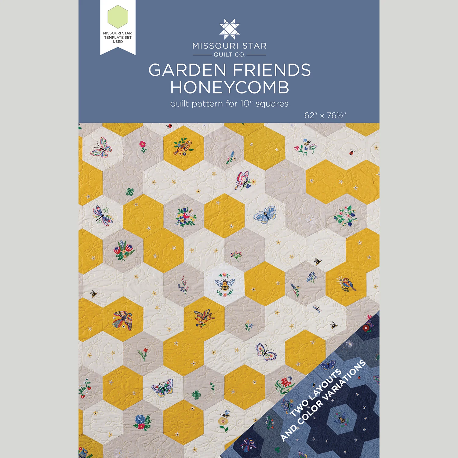 Missouri Star Honeycomb Indigo Fabric Quilt Kit - Image 5