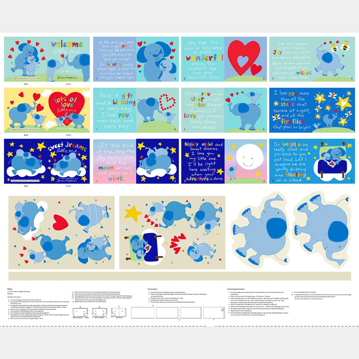 Huggable & Lovable Books - Welcome Little Ones Three Small Books Multi Panel