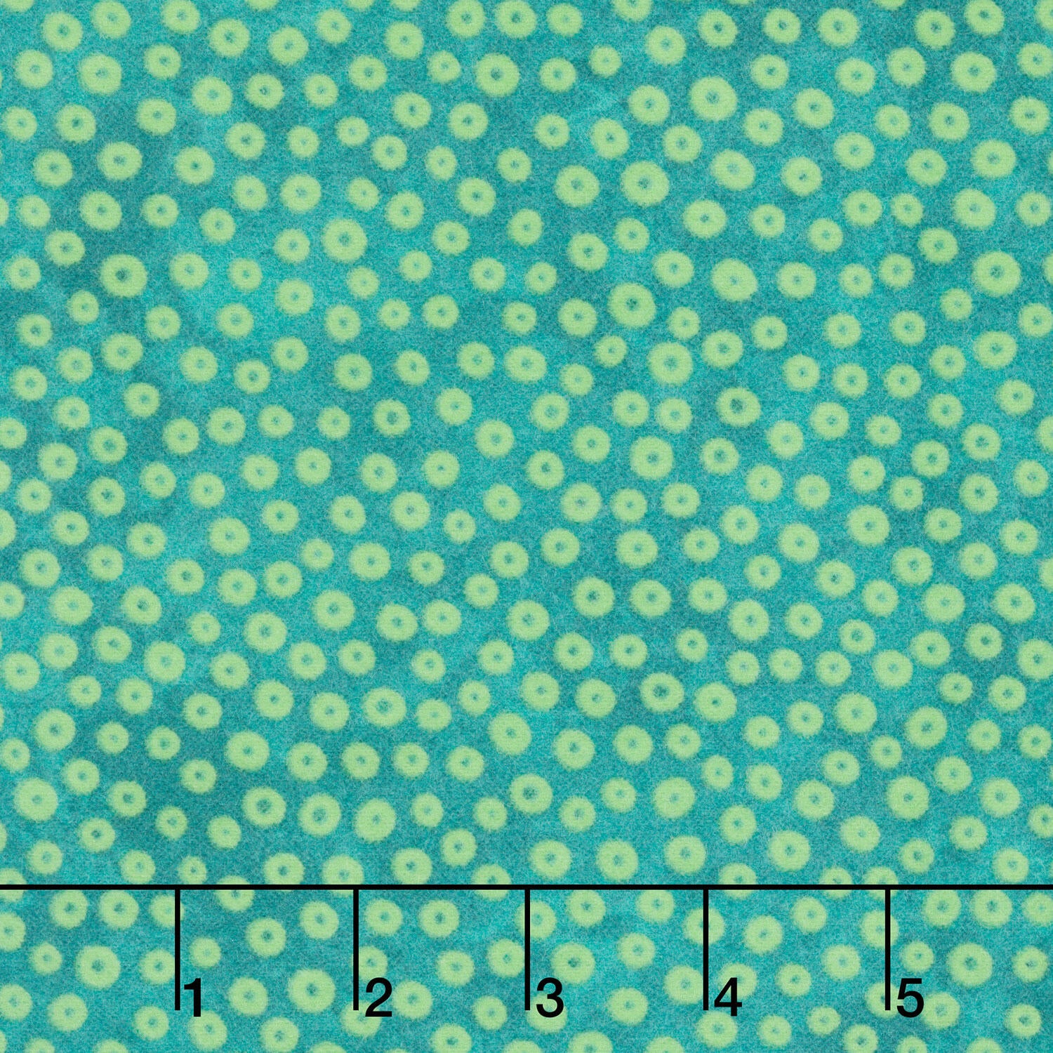 Hugs and Kisses Flannel - Cherrios Green Yardage