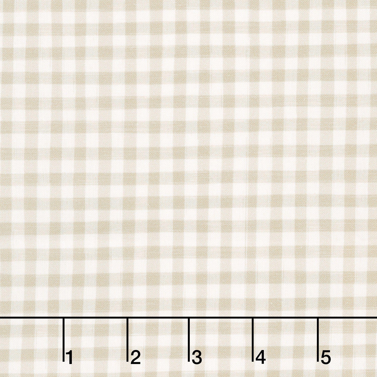 Humblebee - Gingham Taupe Yardage