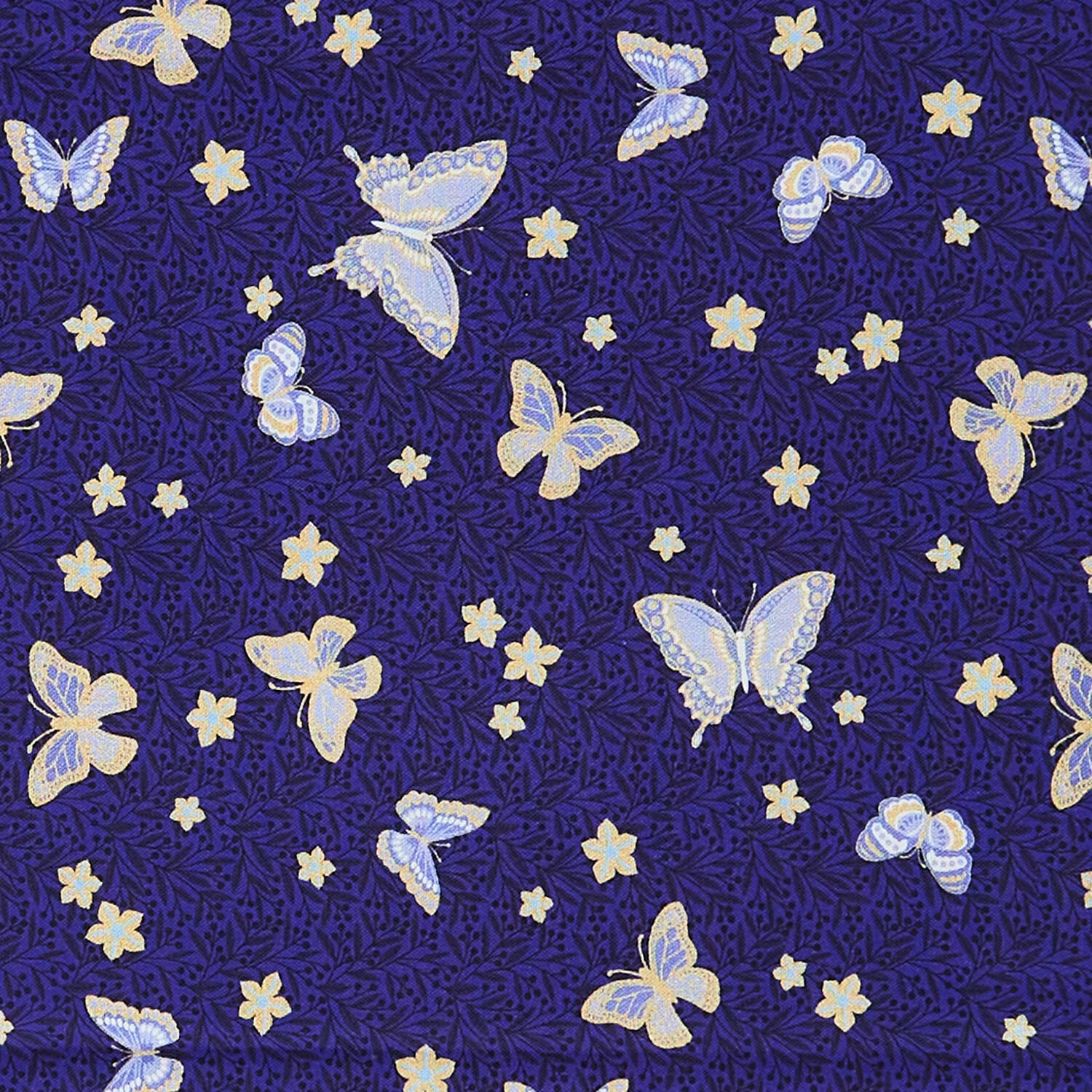 Hummingbird Haven Favorites - Midnight Butterfly 2 Yard Cut - Image 2