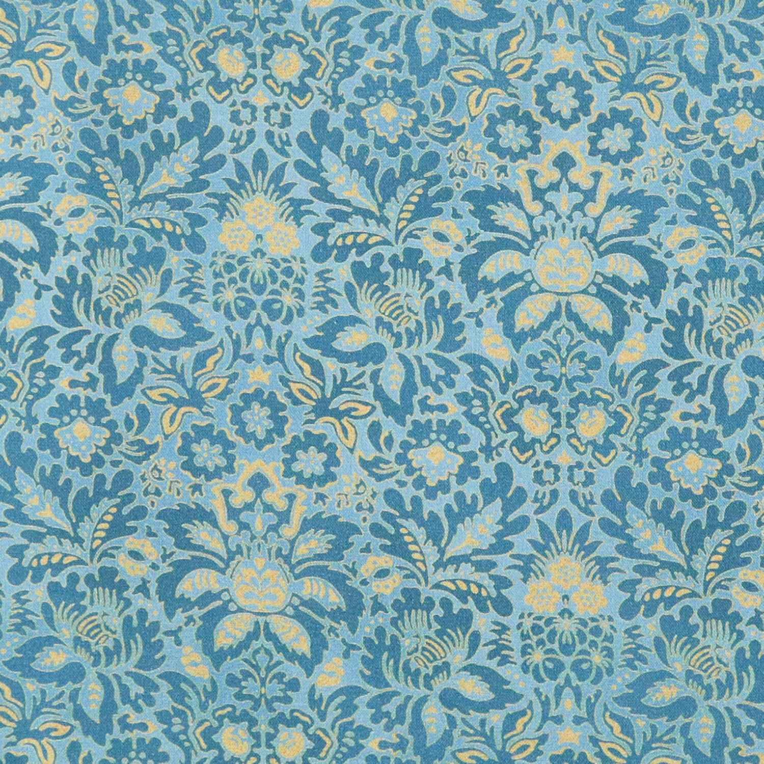 Hummingbird Haven Favorites -Teal Damask 2 Yard Cut - Image 2