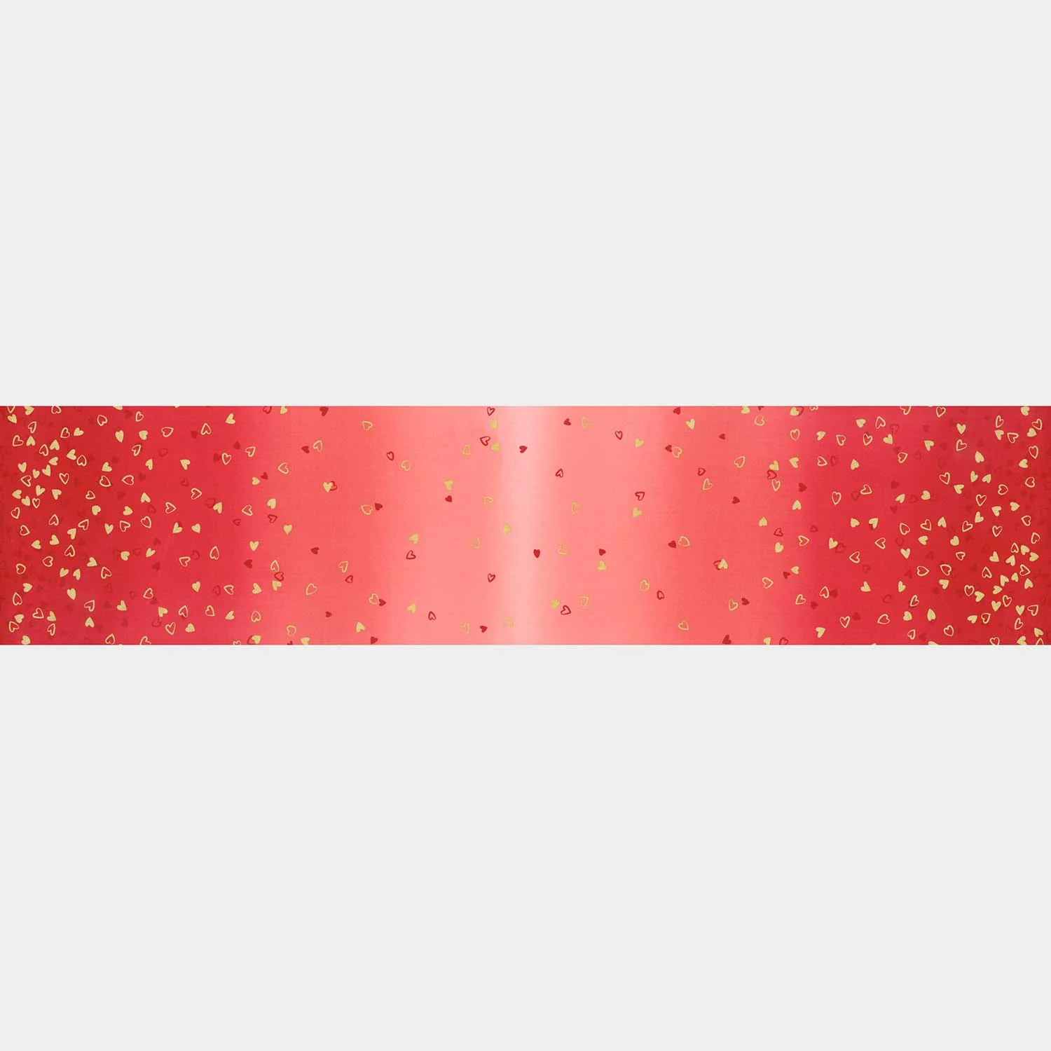 I Heart Ombre - Heart Ombre Cherry Metallic Yardage - Image 3