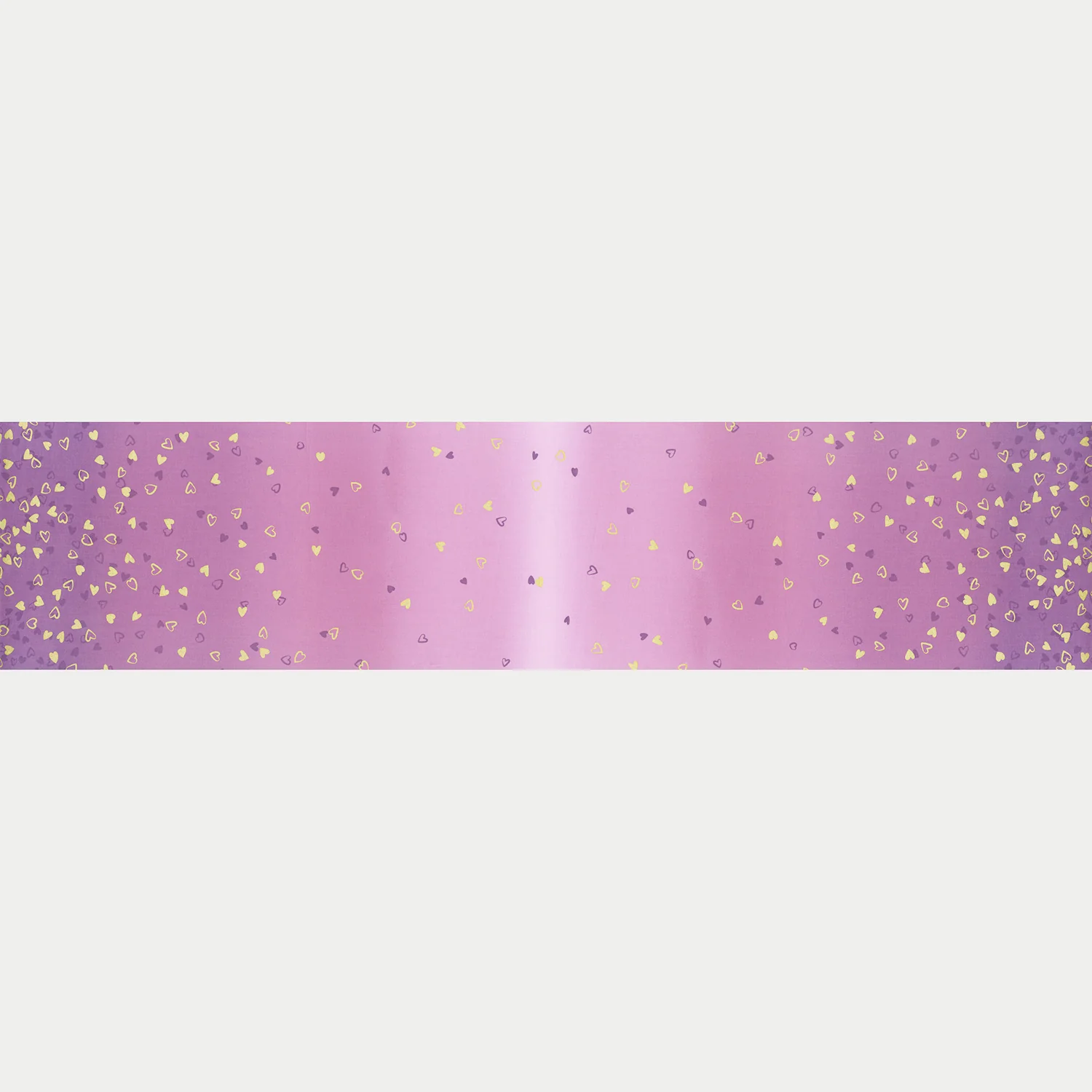 I Heart Ombre - Heart Ombre Mauve Metallic Yardage - Image 3
