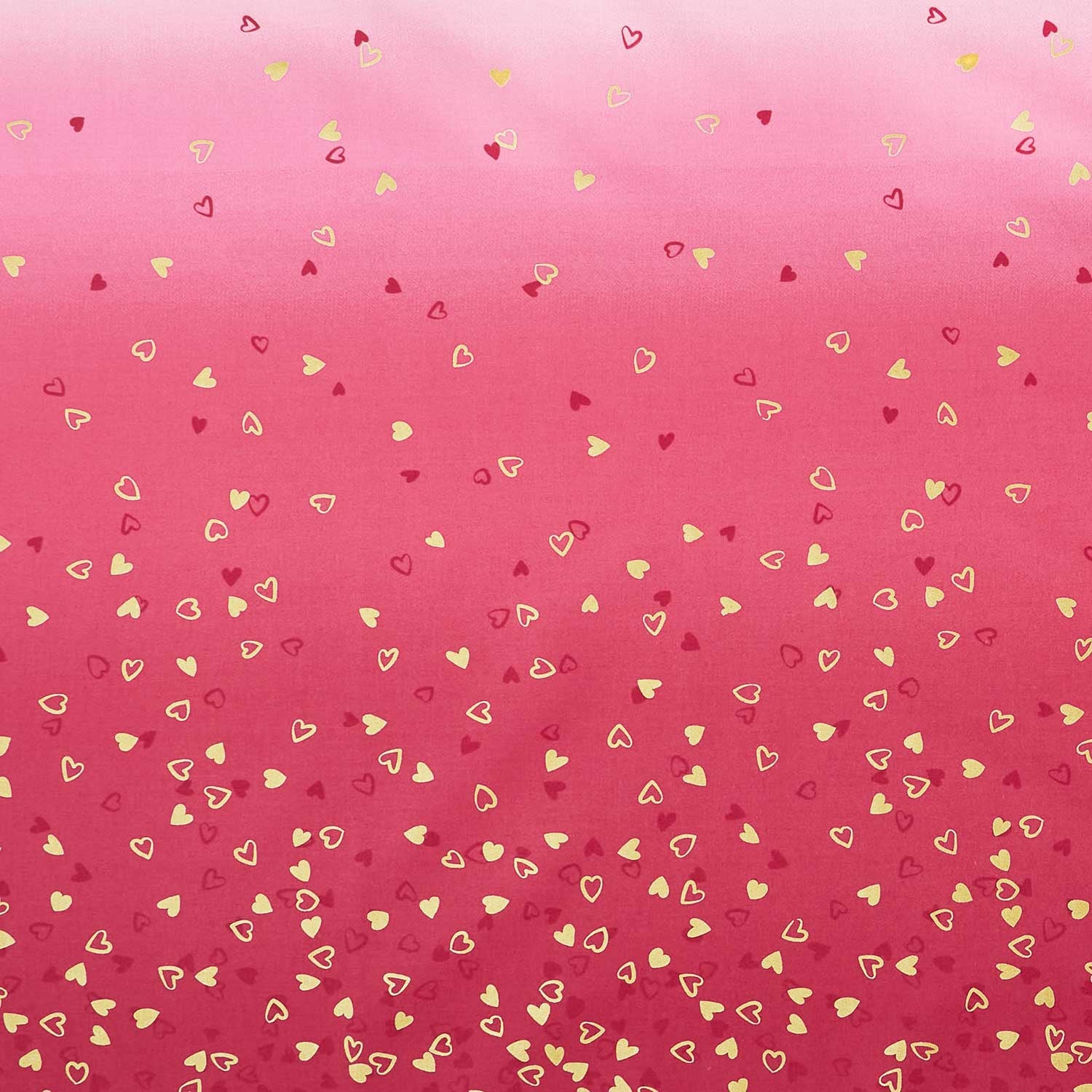 I Heart Ombre - Heart Ombre Pomegranate Metallic Yardage