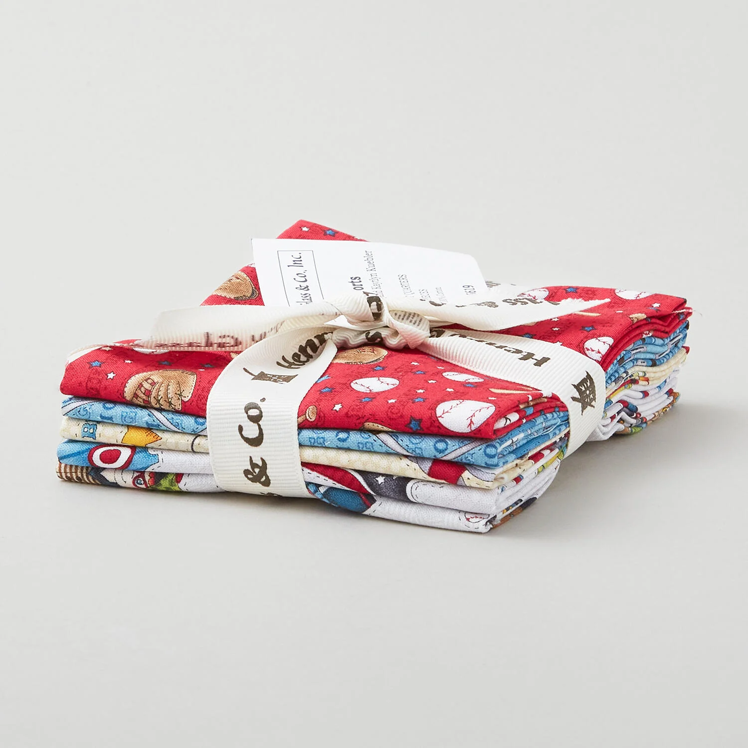 I Love Sports Black Fat Quarter Bundle 5 Pc - Image 2