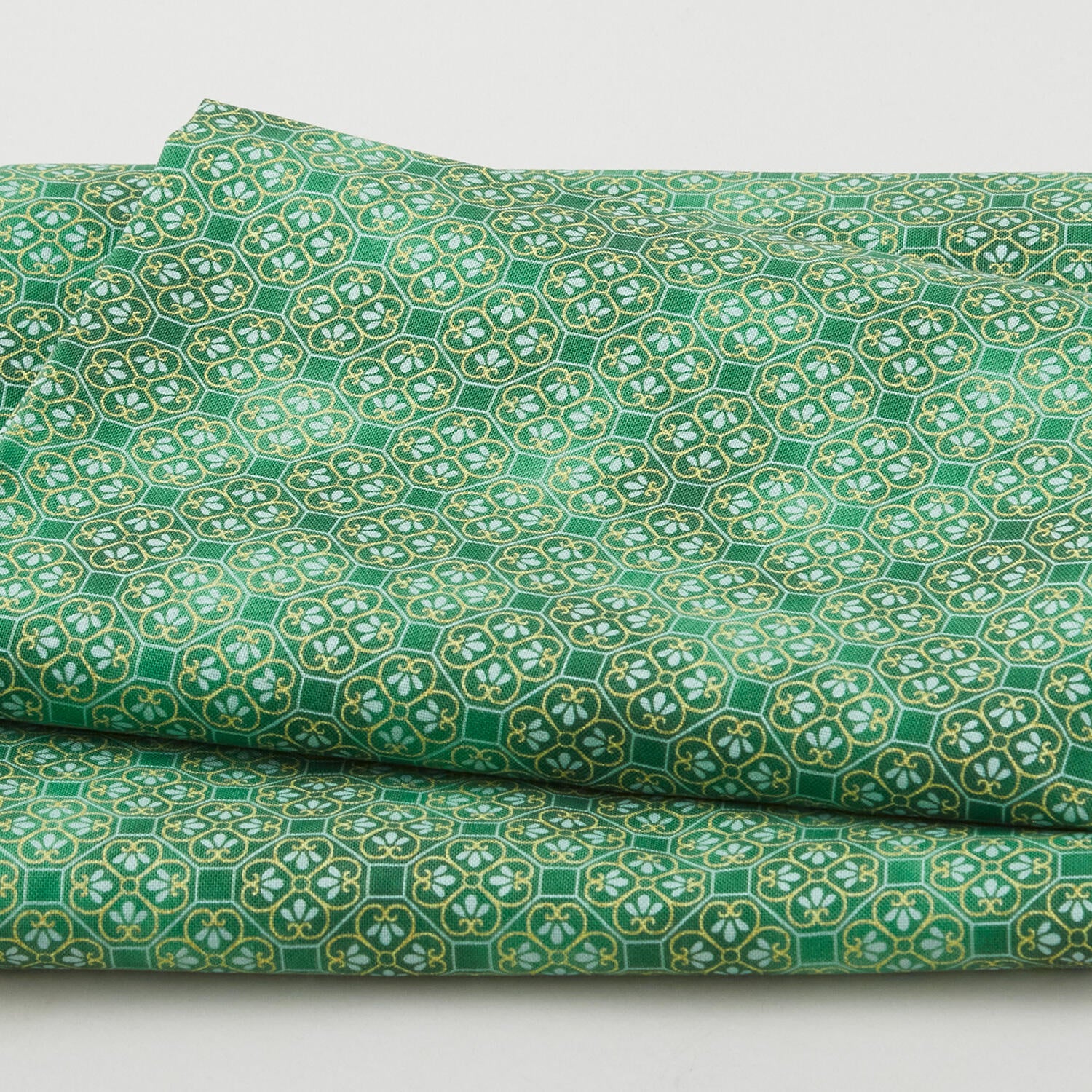 Imperial Collection - Hana Favorites Emerald Geometric 2 Yard Cut