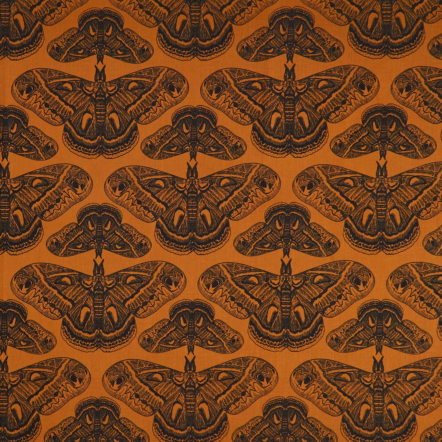 Indelible - Ink Cecropia Saffron Yardage