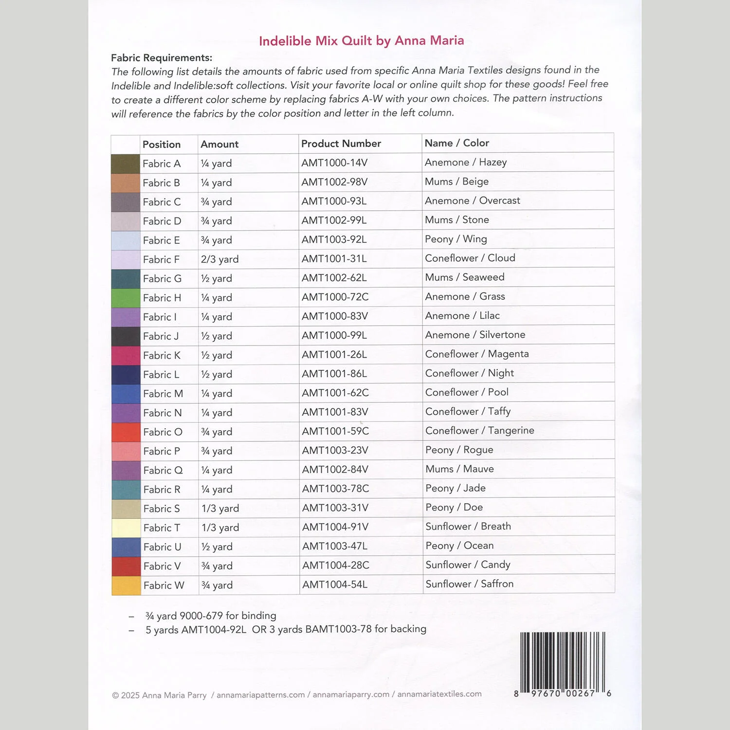 Indelible Mix Quilt Pattern - Image 2