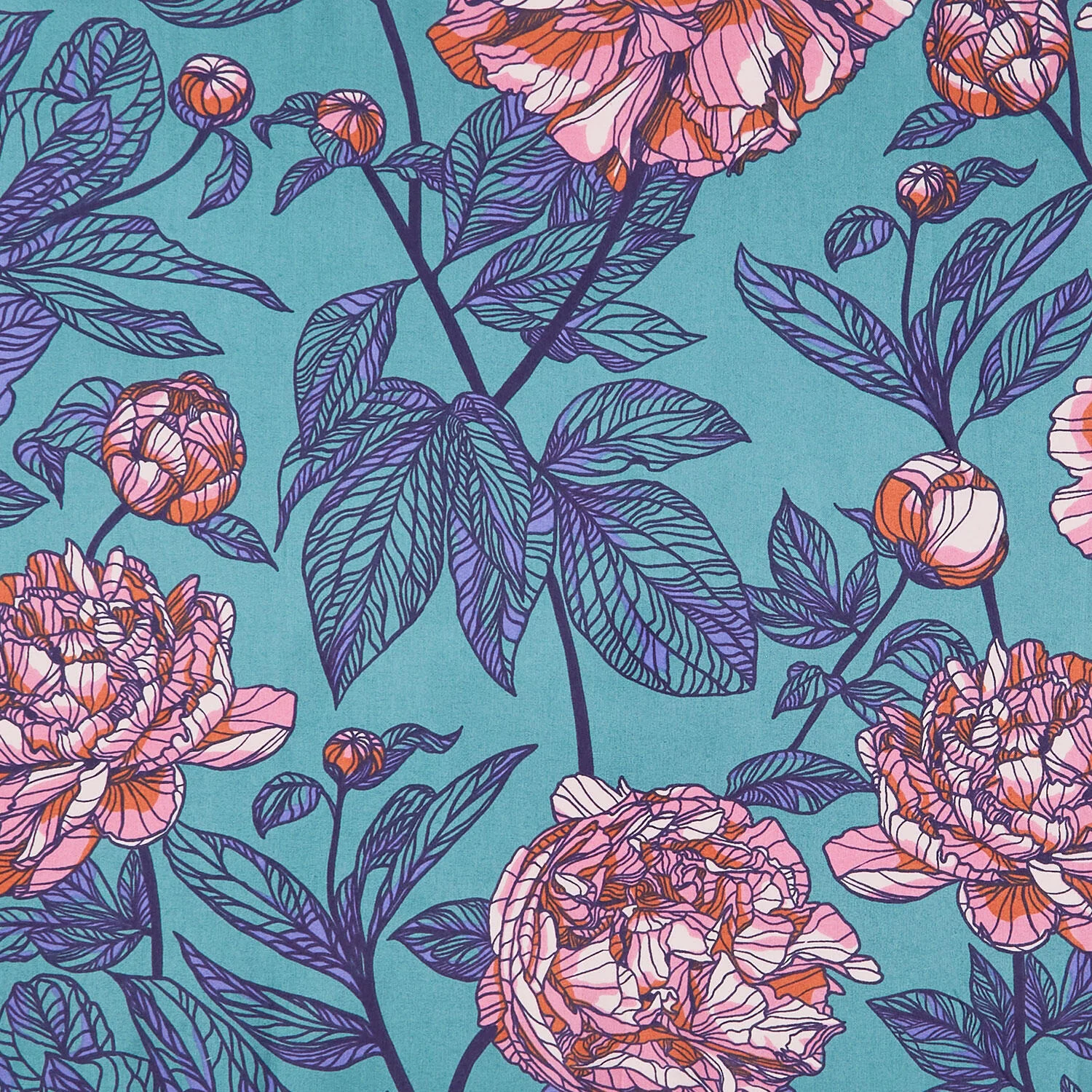 Indelible - Peony Jade 108" Wide Backing