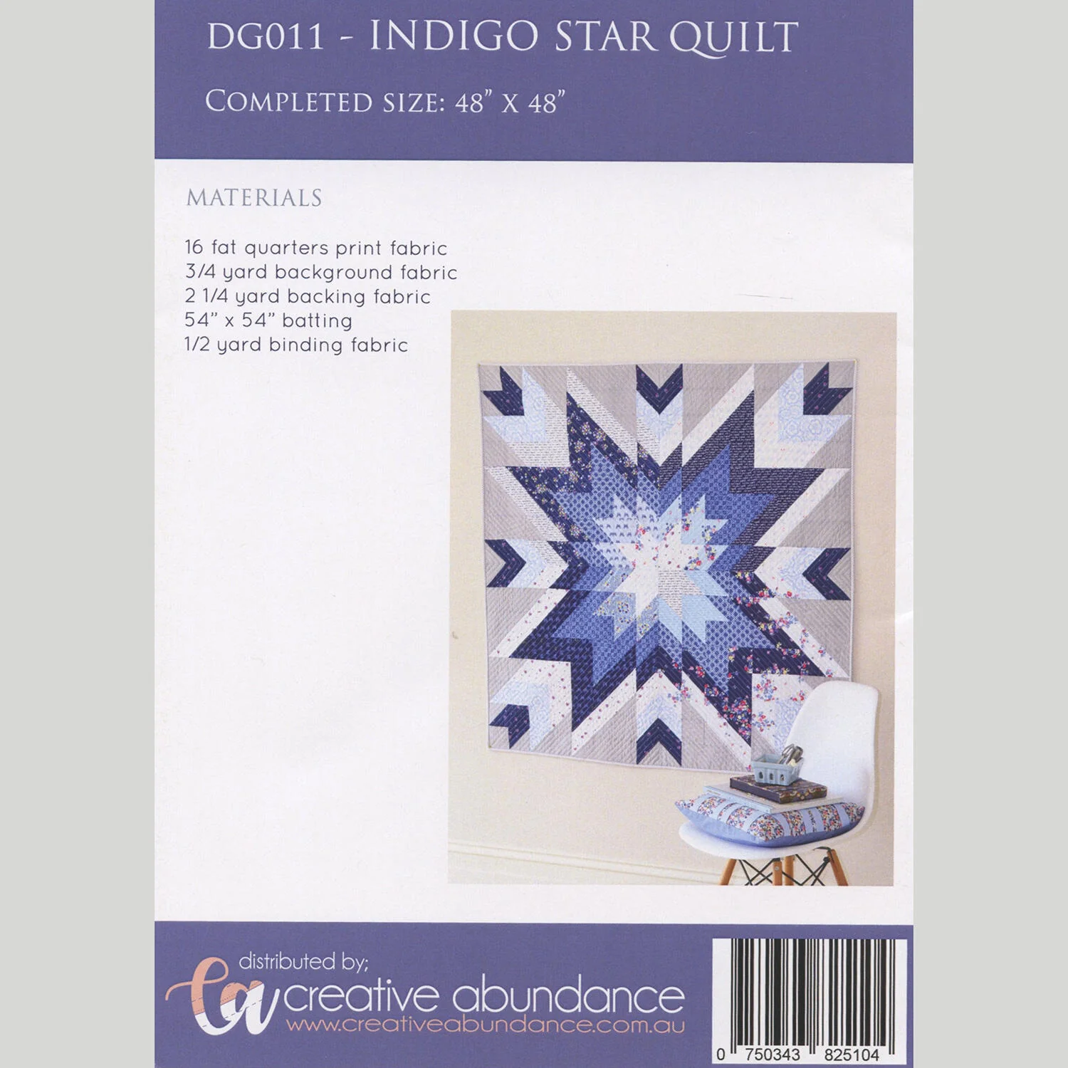 Indigo Star Quilt Pattern - Image 2