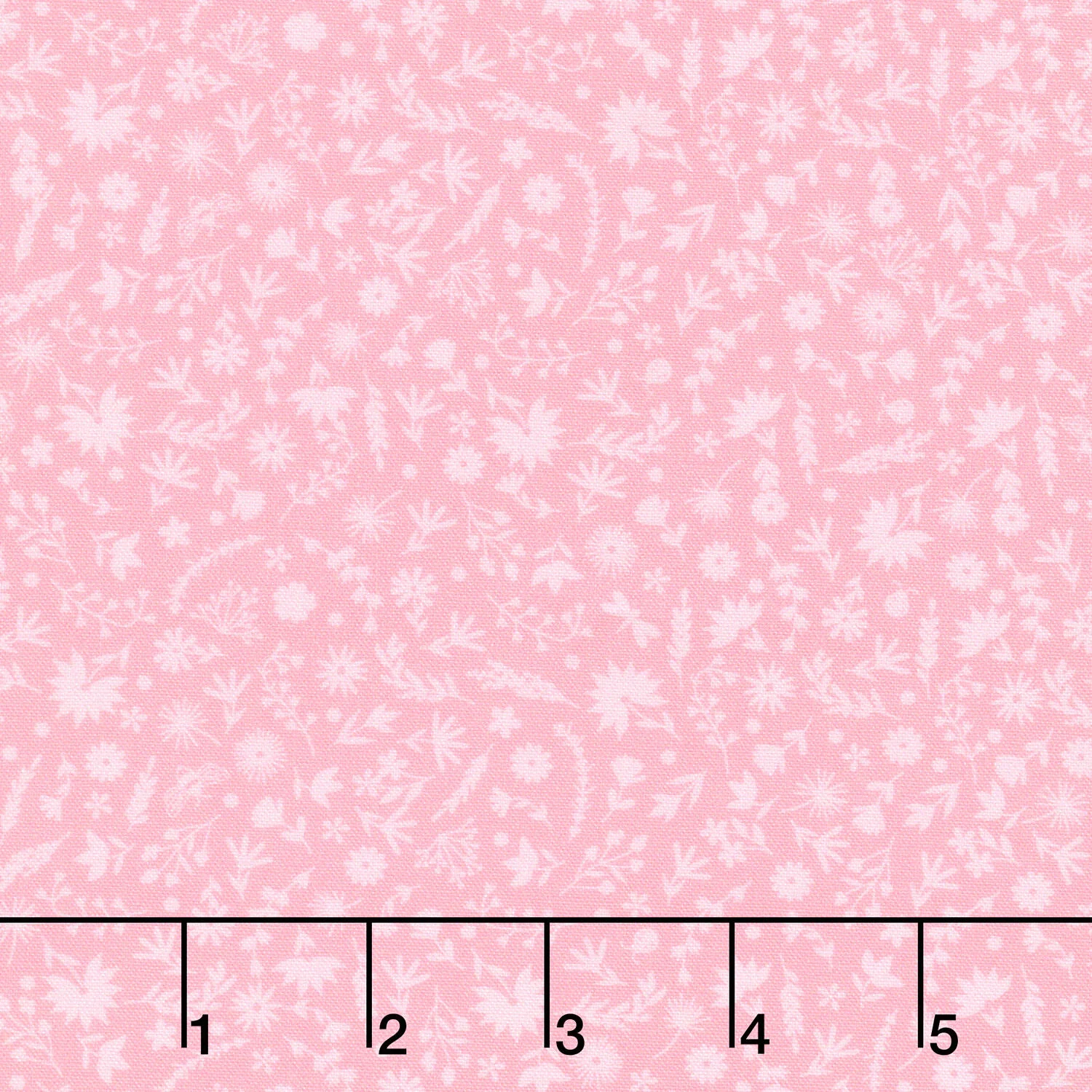 Ingrid's Wildflowers - Tonal Flowers Pink Yardage