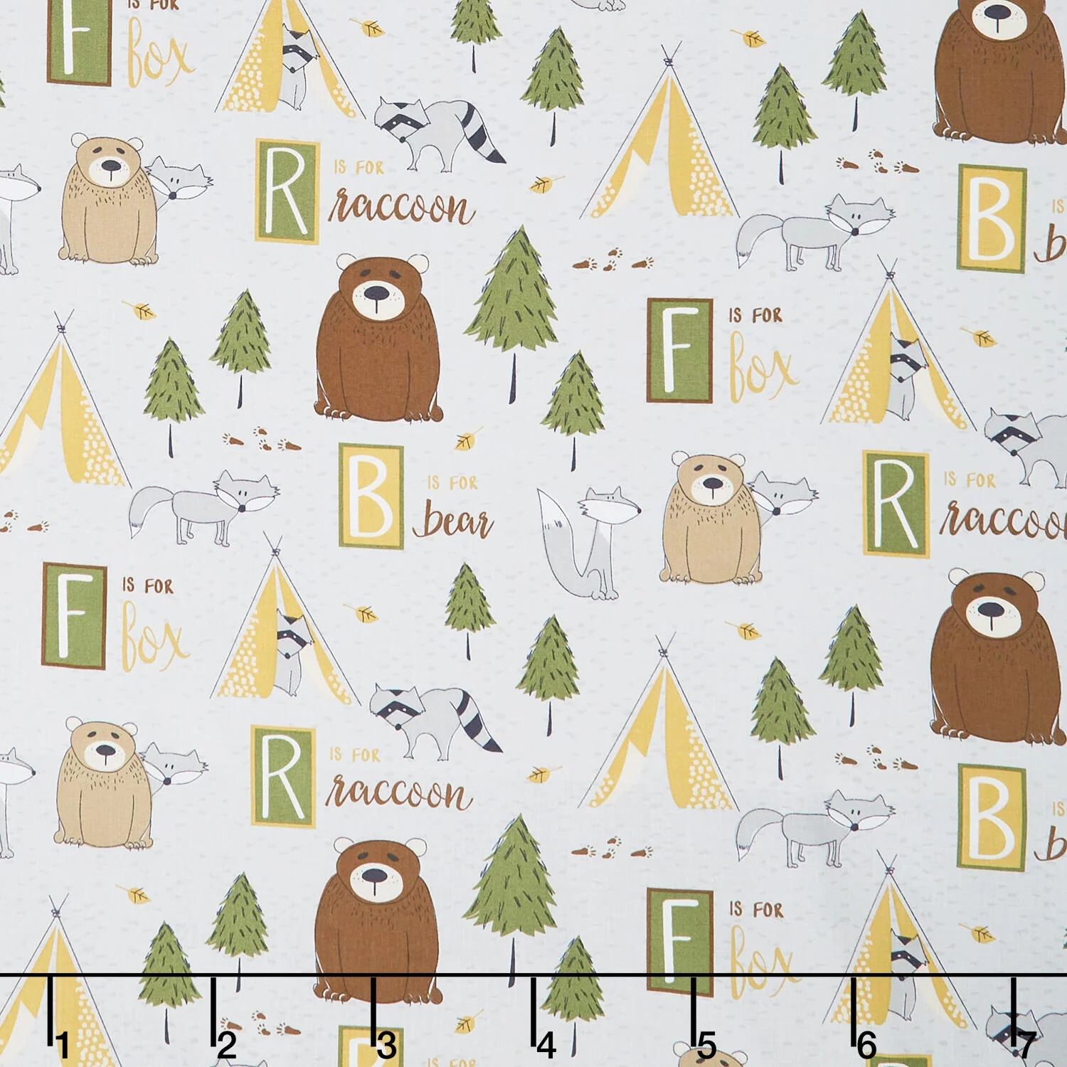 Into The Woodlands - Large All Over Gray Yardage