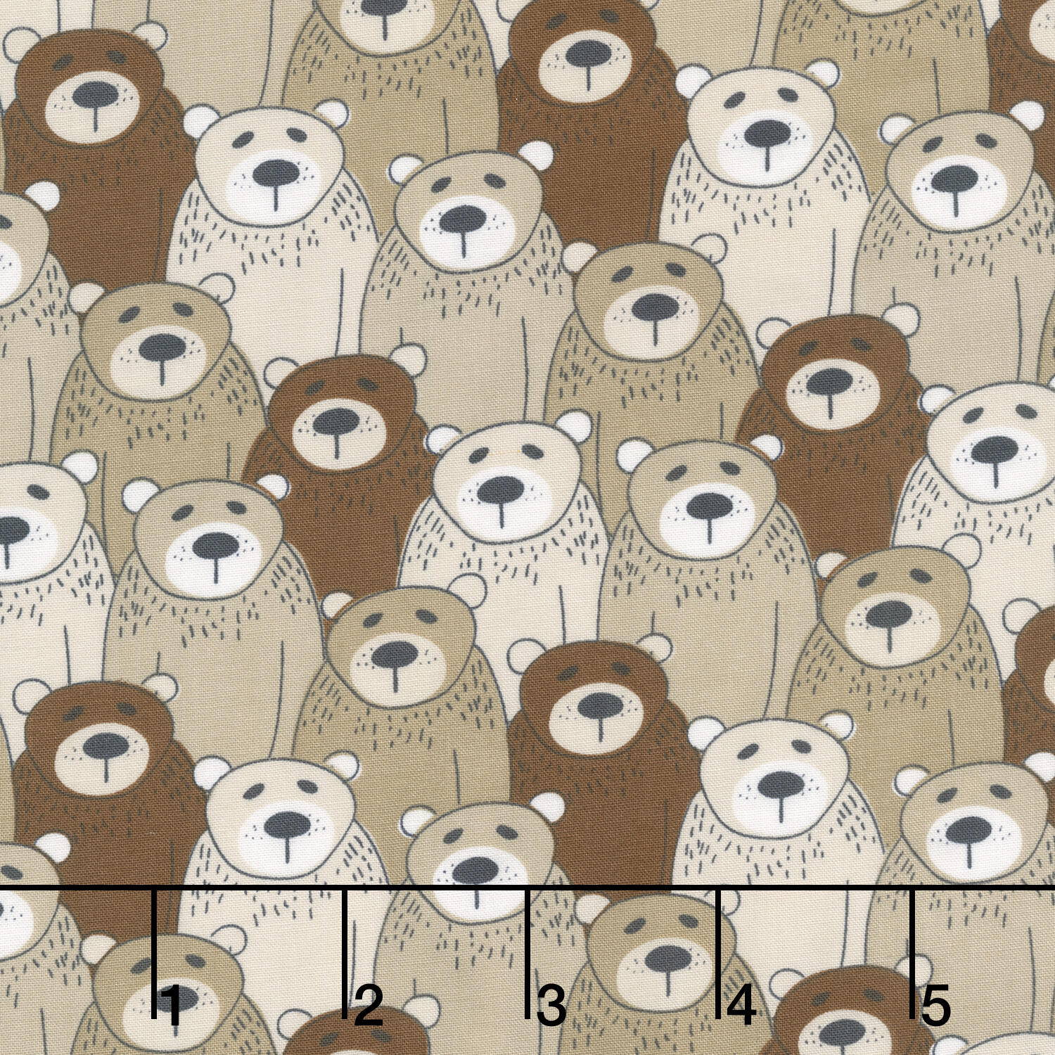 Into The Woodlands - Packed Bears Multi Yardage