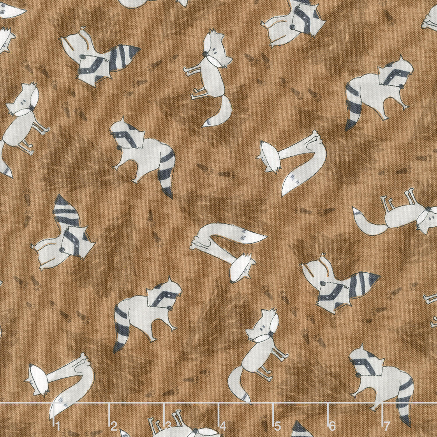 Into The Woodlands - Racoons and Foxes Toss Brown Yardage
