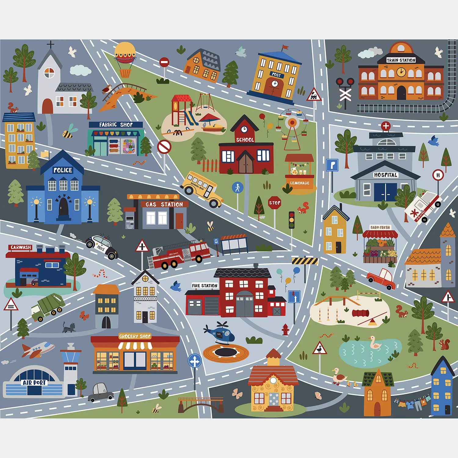 It Takes a Village - Play Mat Panel