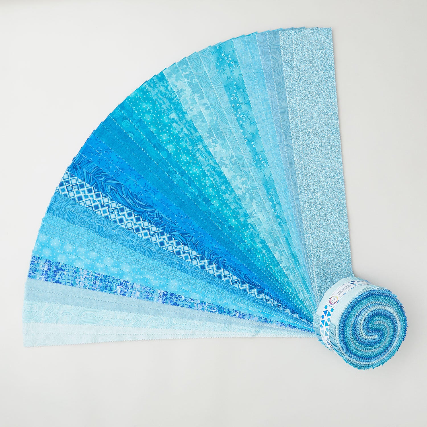 I've Got Hue, Babe Turquoise Waves 2 1/2" Strips
