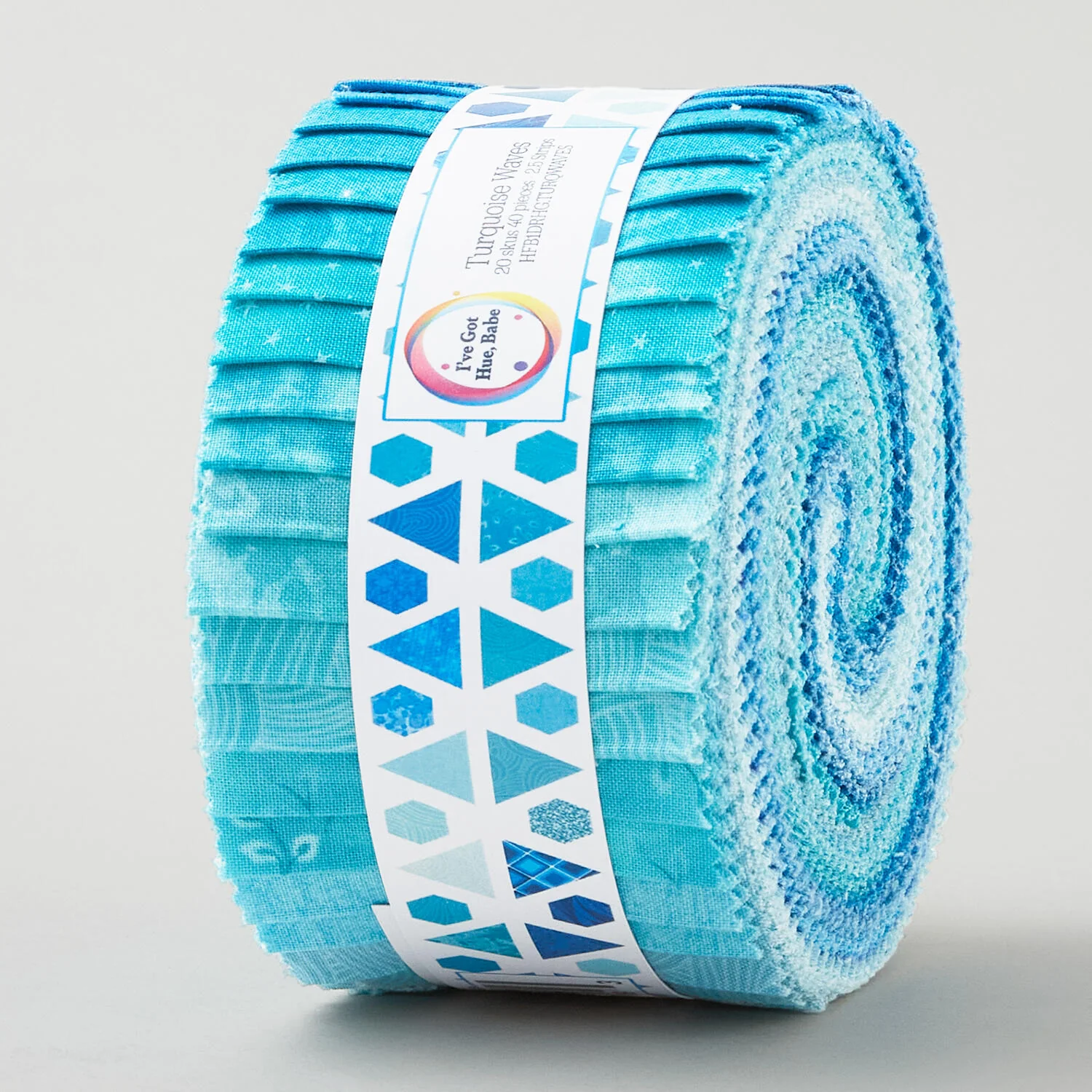 I've Got Hue, Babe Turquoise Waves 2 1/2" Strips - Image 2