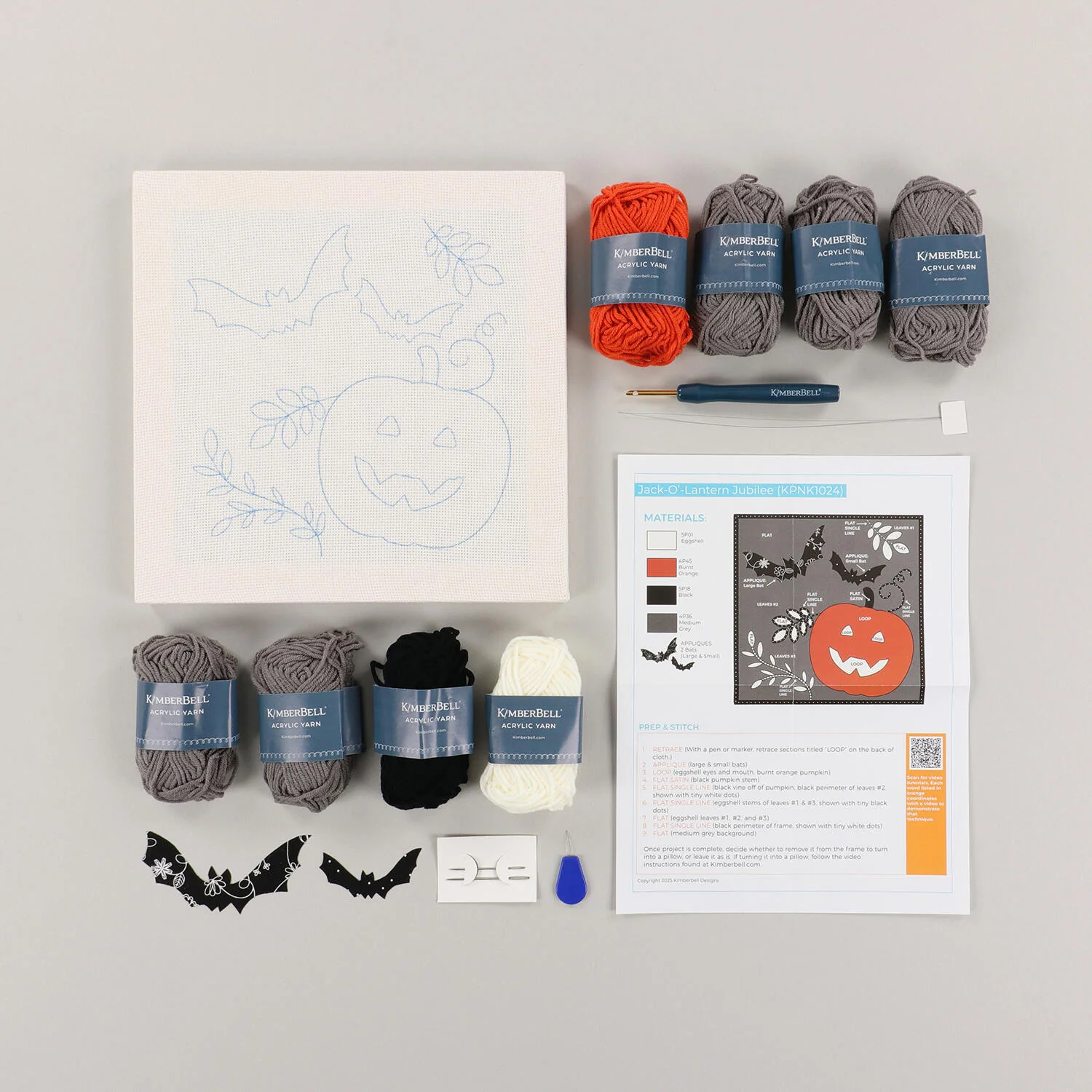 Jack-O'Lantern Jubilee Punch Needle Frame Kit - Image 5