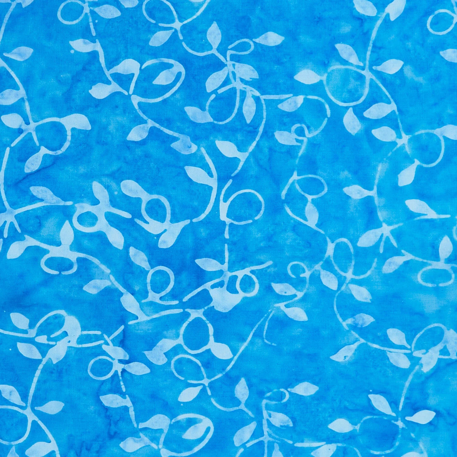 Java Batiks - Delicate Vine Blue 2 Yard Cut - Image 2