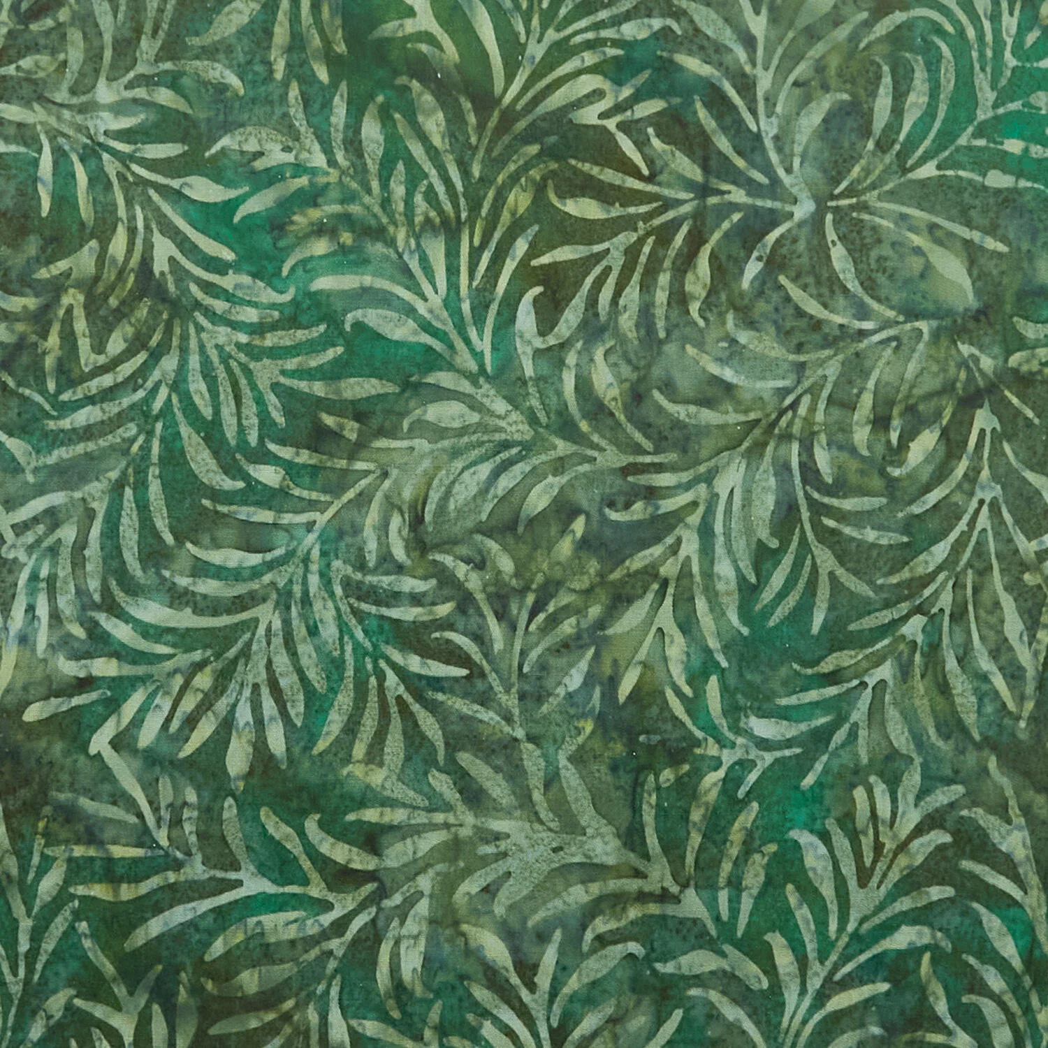 Java Batiks - Fronds Green 3 Yard Cut - Image 2